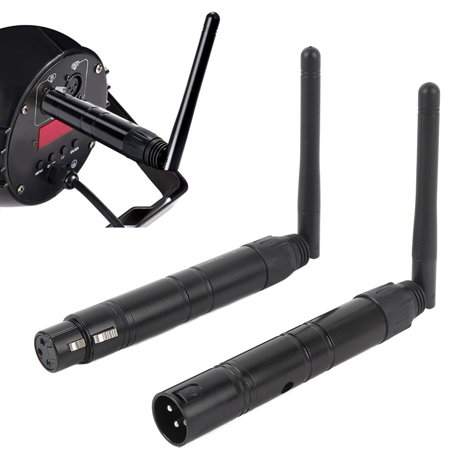 Sxhlseller Wireless DM X512 Odbiornik Nadajnika, Nadajnik Bezprzewodowy DJ 2.4G, Cyfrowy Multipleks 512 400 M odległość Transmisji Bezprzewodowa Kontroler światła dla (wtyczka UE)