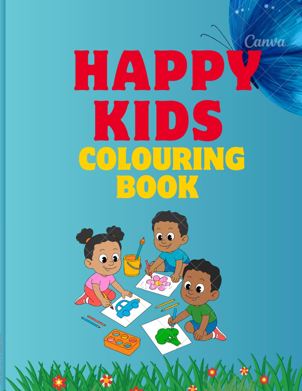 Cute Animals Coloring Book: Fun and Easy Coloring Pages for Kids Ages 4–8 | Relaxing & Educational Activity Book