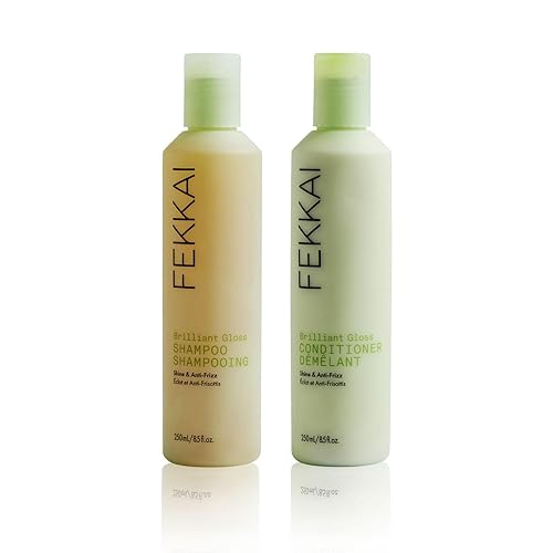 FEKKAI Brilliant Gloss ChampĂş acondicionador Botella de 85 onzas de cada uno Revive y nutre el cabello seco y propenso al encrespamiento grado de FEKKAI Brilliant Gloss ChampĂş acondicionador Botella de 85 onzas de cada uno Revive y nutre el cabello seco y propenso al encrespamiento grado de