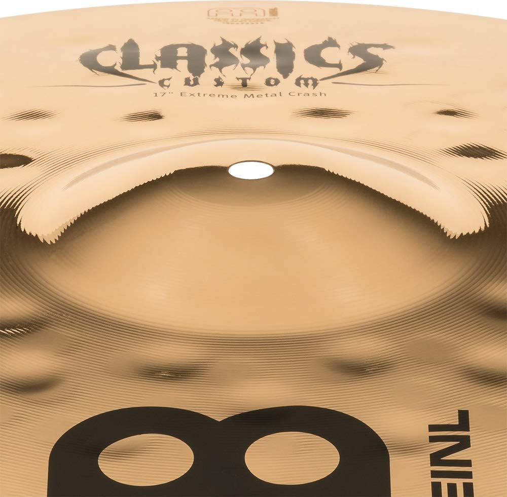 Meinl 17" Crash Cymbal - Classics Custom Extreme Metal - Made in Germany, 2-YEAR WARRANTY (CC17EMC-B)