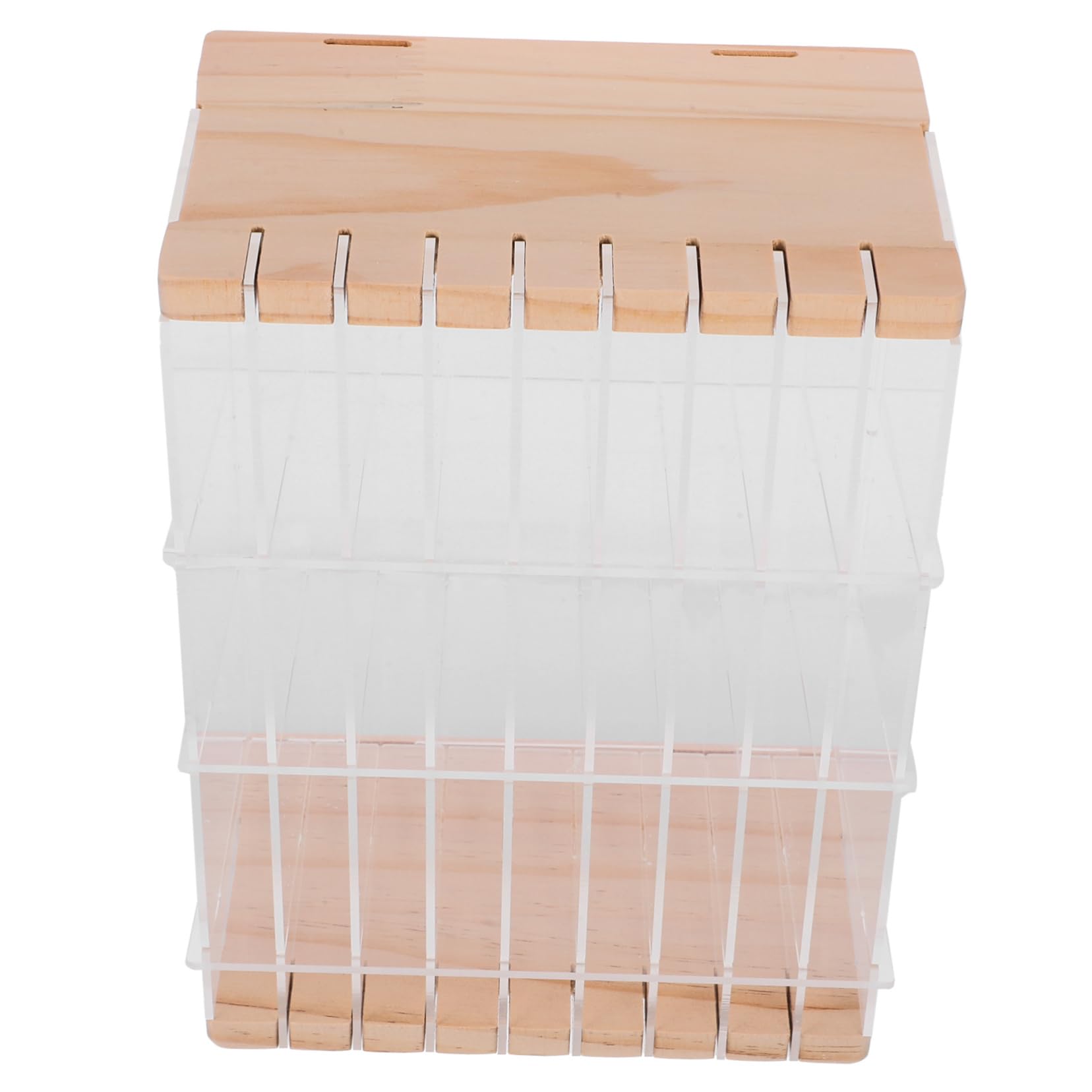 EXCEART Acryl und Holz Multifunktionaler Stifteorganizer Schulbeginn Party