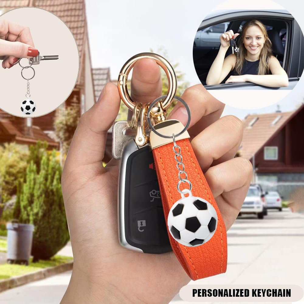 26 Stück Mini Fußball Schlüsselanhänger - Perfekt Für Party, Schule & Als Geschenk