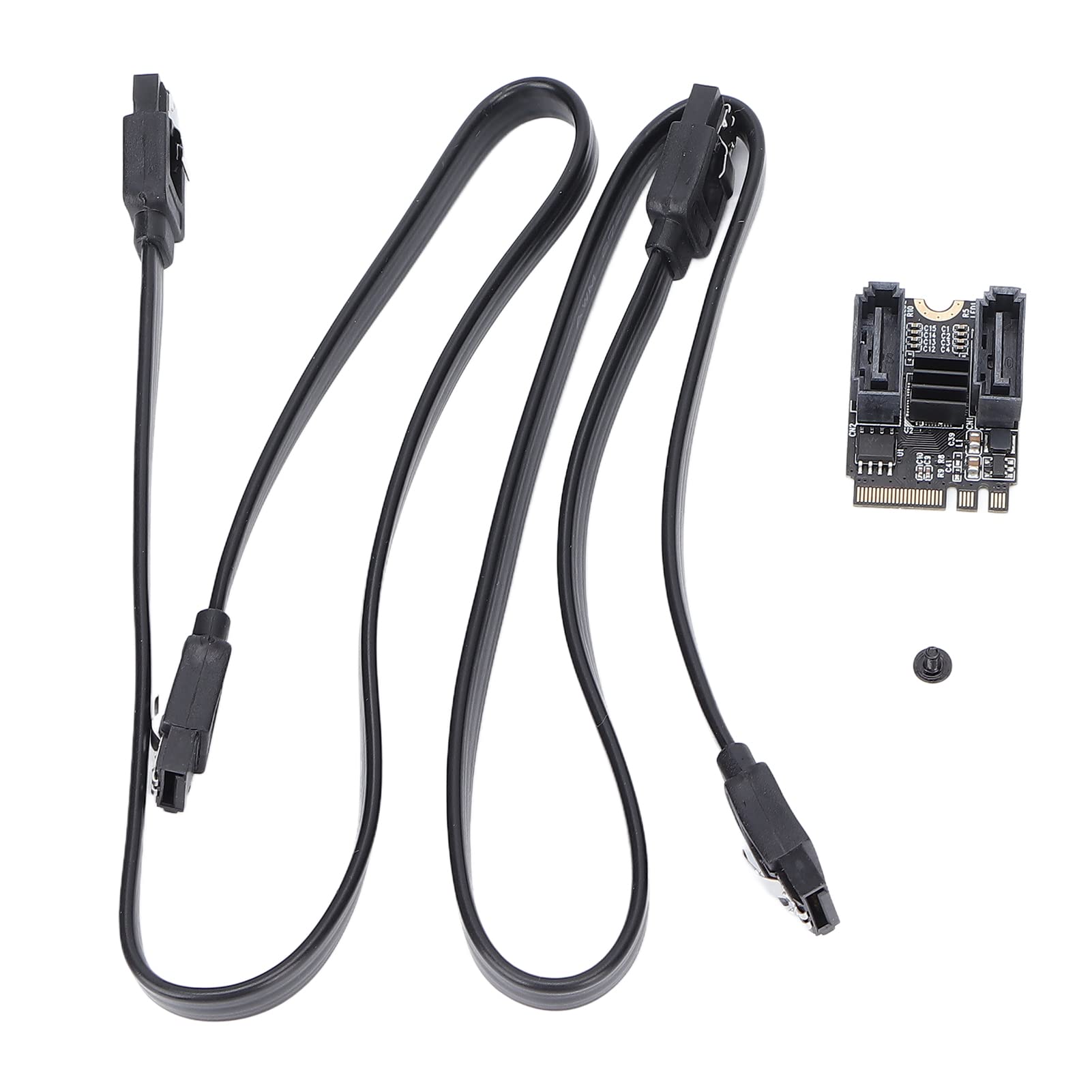 Karta adaptera HDD, chipset Jmb582, podwójny port 6Gbps szybki transfer, M2 do SATA3.0 Obsługa 2 portów SATa, rozszerzenie PCI Express dla Win dla systemu Linux
