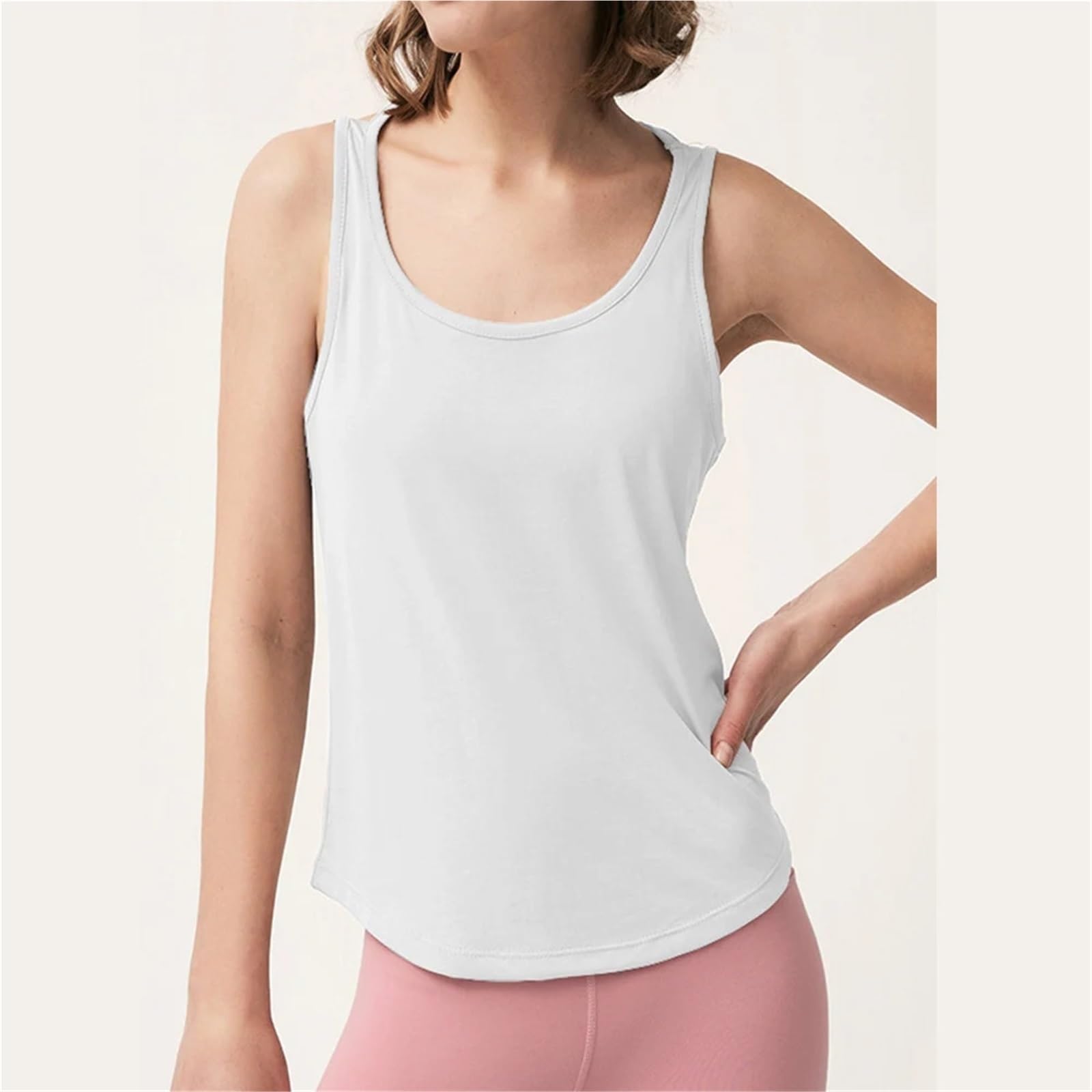 Canotta da Yoga Senza Maniche Ampia Schienale Corsa ad Asciugatura Rapida Donna Gilet Sportivo Palestra Fitness Top Allenamento Camicie per La Corsa, Lo Yoga