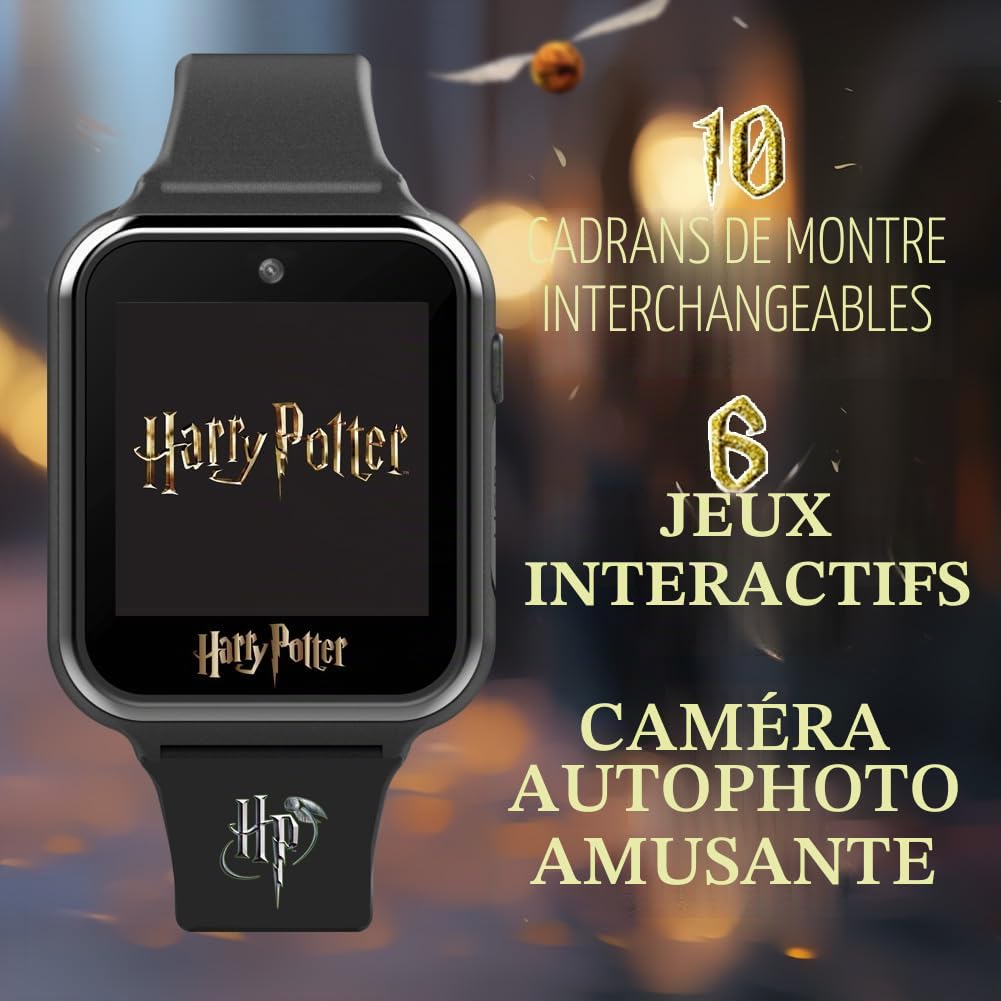 Accutime Montre Interactive de Harry Potter pour Enfants, Noir, Taille Unique