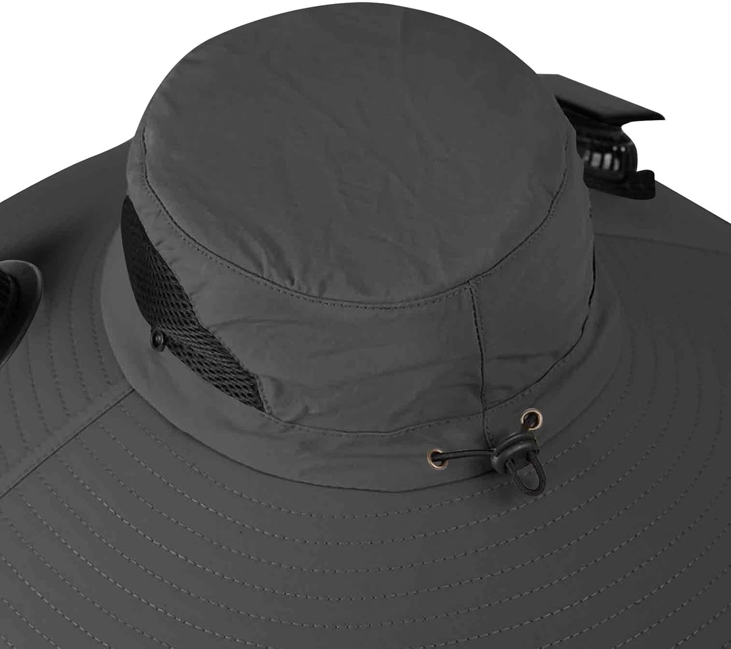 Men Women Solar Fan Hats Wide Brim Sun Hat with 2 Fan Outdoor Solar Power Fishing Hat Sun Protection Summer Hats