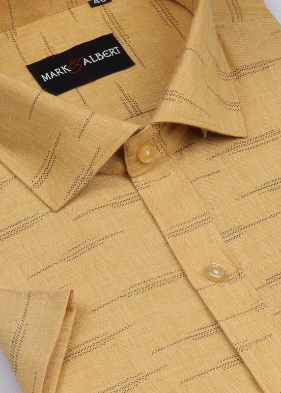 Image of Men's Half Sleeve Linen Shirt