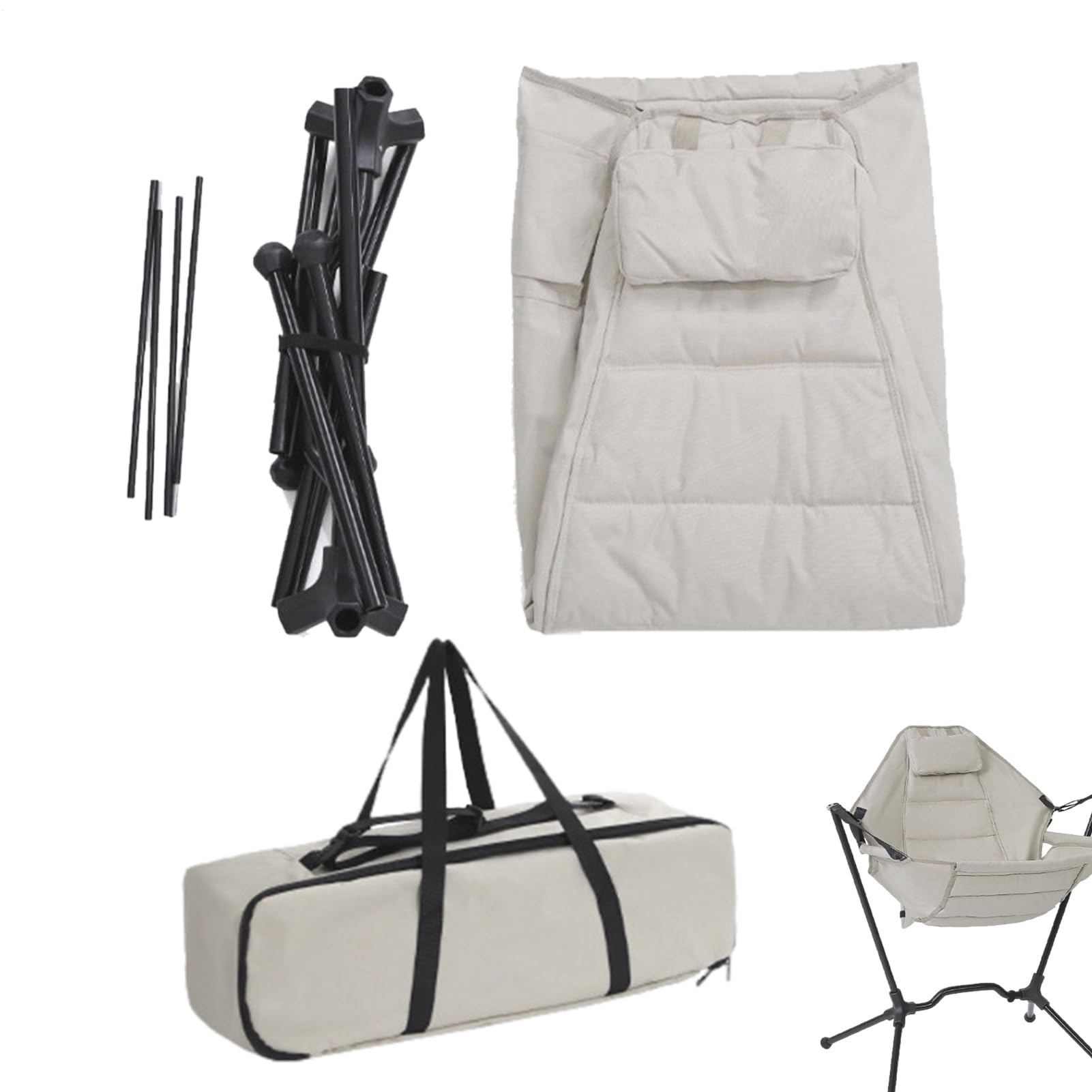 Chaise de camping pour pique-nique et soirées d'été sur la terrasse