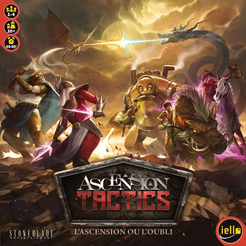 IELLO Ascension Tactics - Juego de Deckbuilding y Estrategia | Bandeja Táctica, Escenarios Variados | 1-4 Jugadores | Desde 10 Años | Partes 45-90 Min | Stoneblade