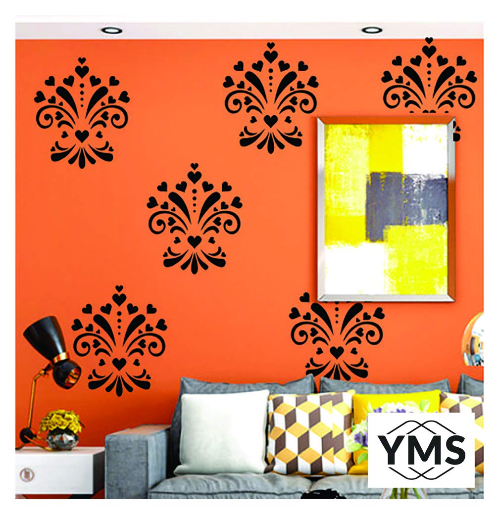 YMS Reusable DIY Wall Stencils for Home Wall Decor (PVC,13-inch X 13-inch) (B08339KCNY) Amazon Price History, Amazon Price Tracker