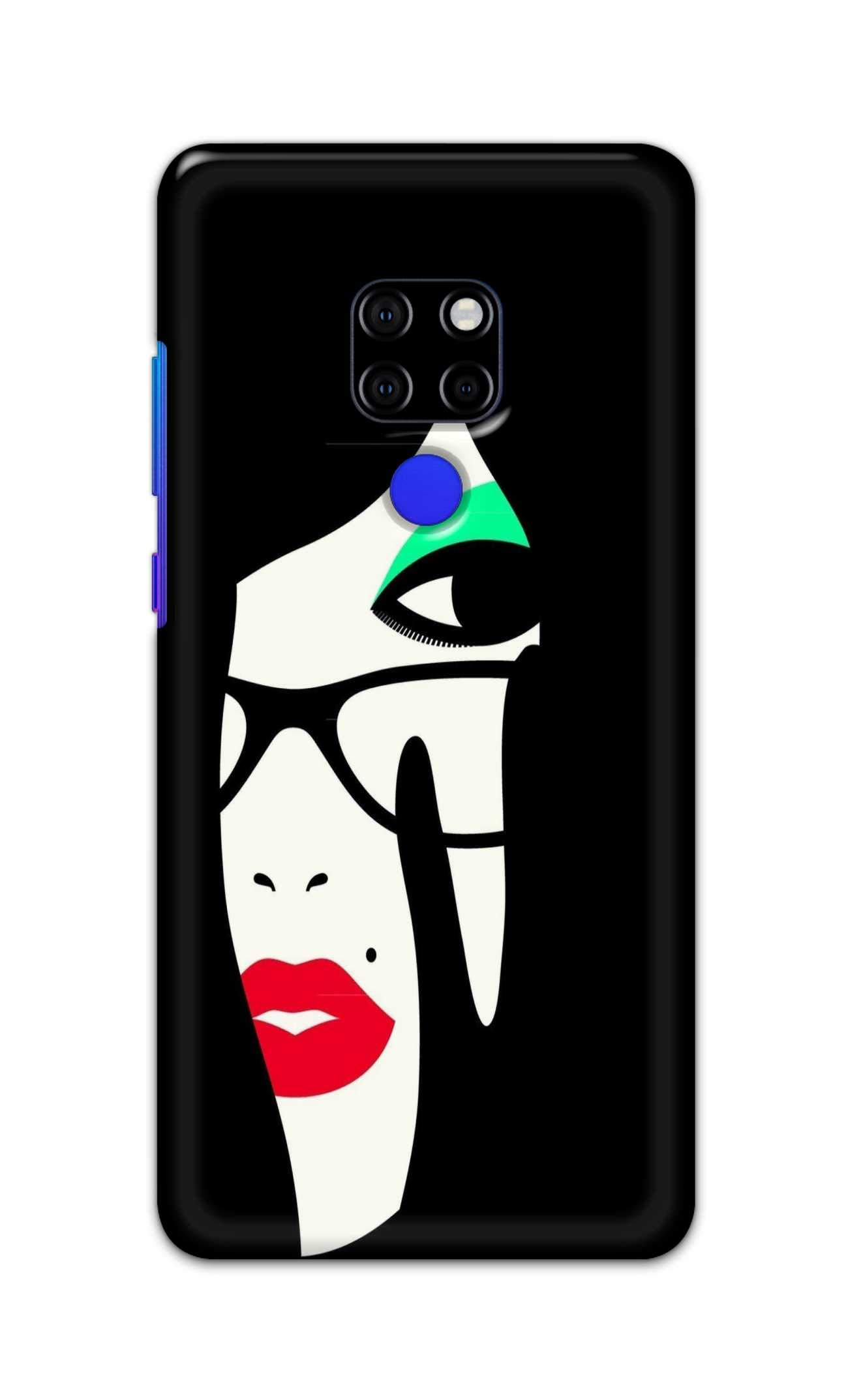 PradhCases Charming Lady Hard Printed Designer Case for Huawei Mate 20 X Back Cover MSP1416