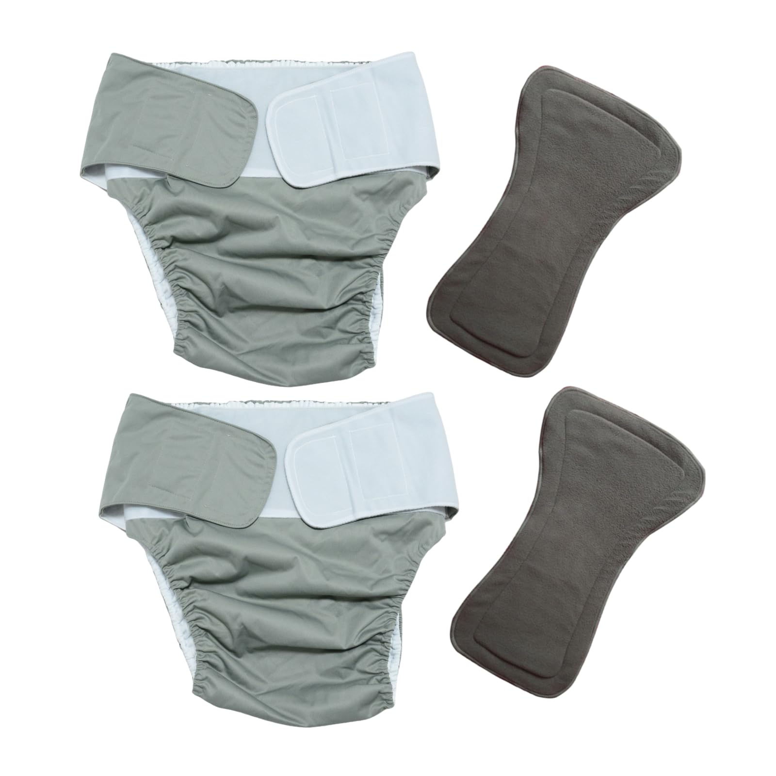 Pack Adult Cloth Diapers with Diaper Inserts, TPU Leak-Proof Adult Diaper  Covers for Men/Women, Washable Reusable Pocket Nappy for Elderly