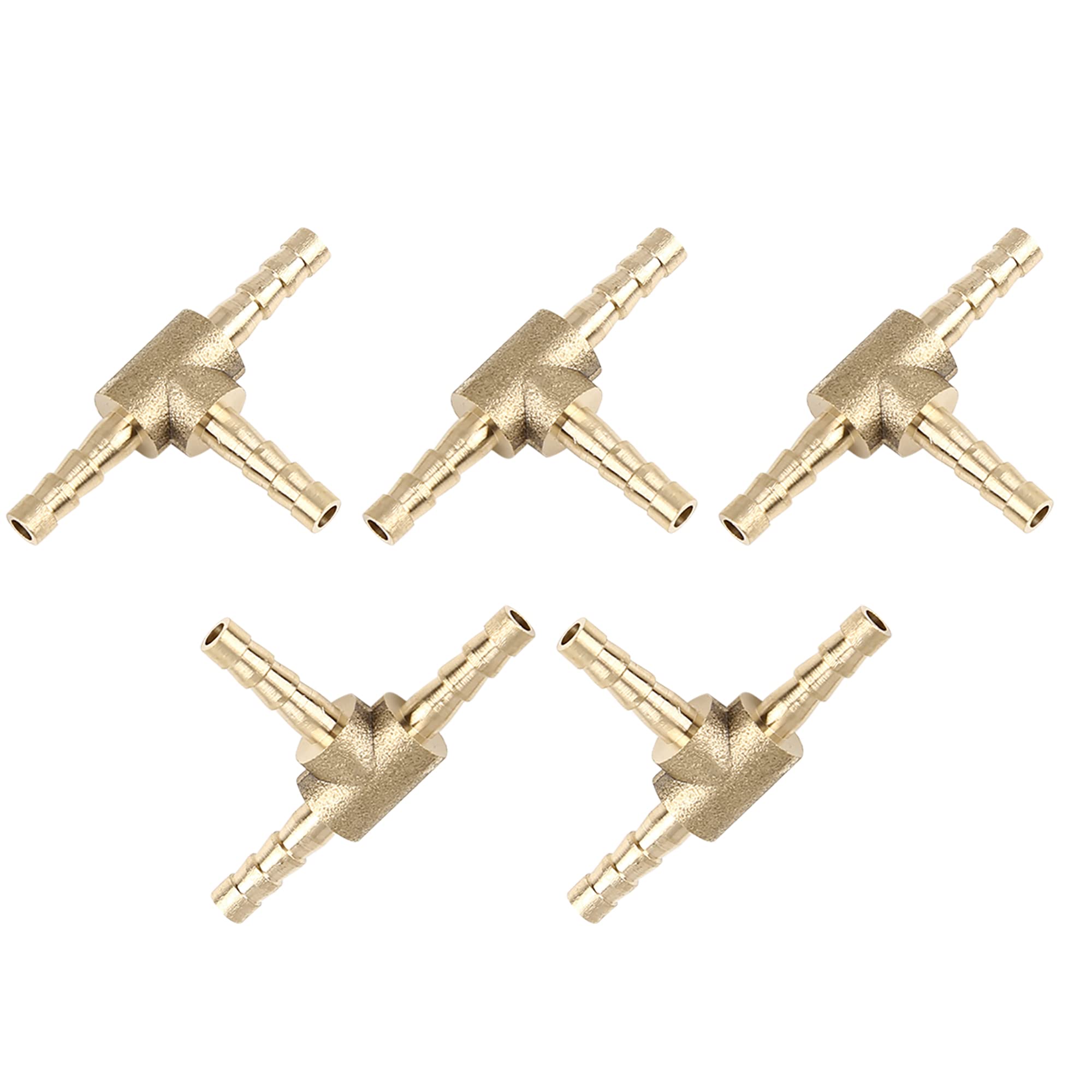 Raccord En T Laiton 3 Voies - Filetage BSP 1/8", 1/4", 3/8", 1/2" - Pour Plomberie, Air, Huile - 10