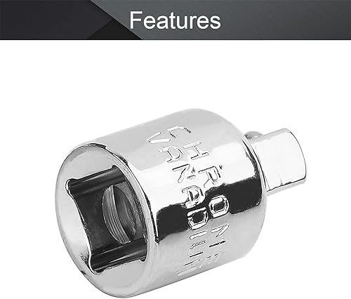 Miniatura 9 de Utoolmart Adaptador de enchufe de impacto de 12 pulgada (F) x 38 pulgadas (M) para llaves de trinquete, convertidor Cr-V para reductor de manga,