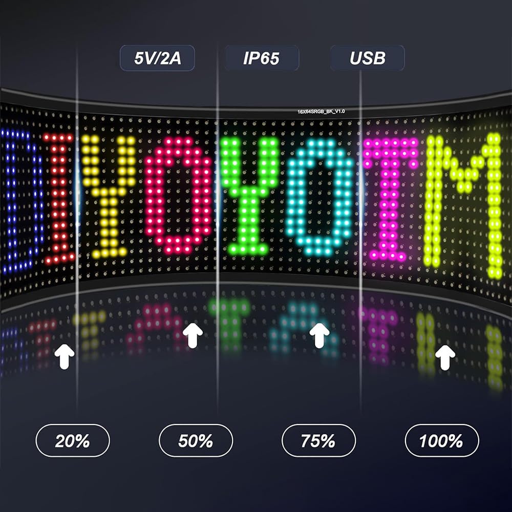 Écran de Pixel matriciel intelligent, affichage artistique, veilleuse LED, contrôle par application RGB, texte Programmable, chambre à coucher, salle de jeux, décoration de la maison  39
