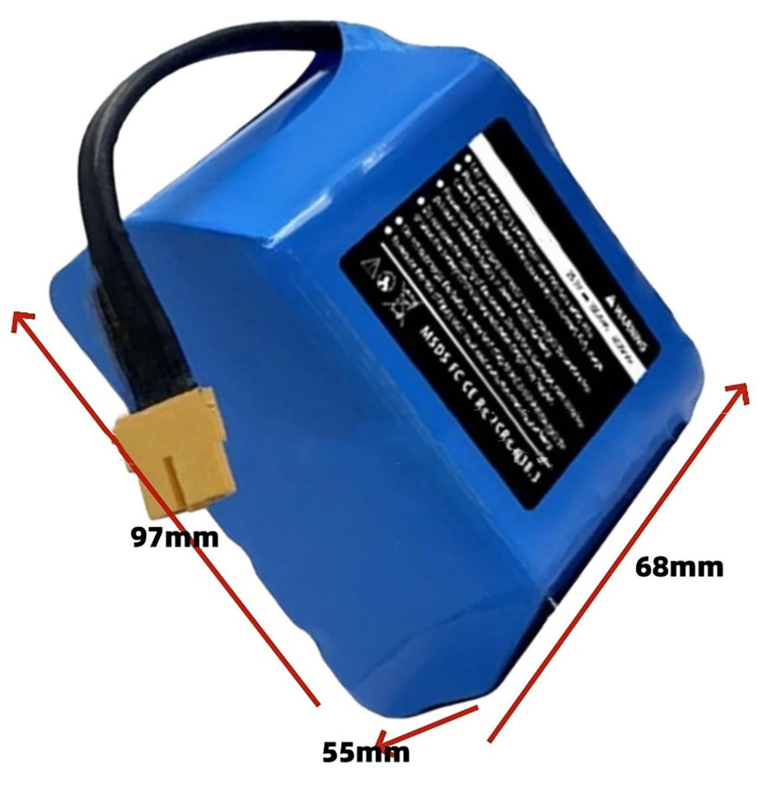 24V 4Ah Hoverboard Batteries E-Bike Batteries 25.2V 6S2P Batterie De Vélo Électrique avec BMS Rechargeable Étanche Batterie pour 50W 100W 200W Moteur