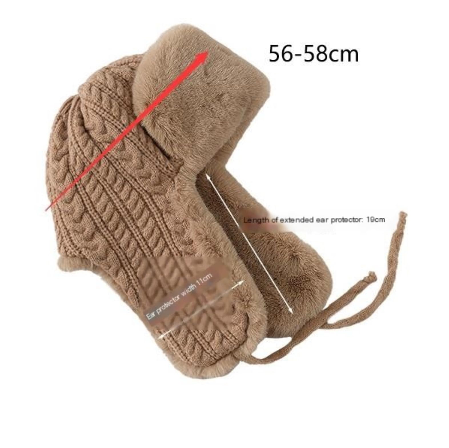 Mützen Winter Mützen Plüsch-Wintermütze, Warme Strickmütze, Niedliche Poilt-Mütze Mit Ohrenschützern Für Skaten Wintermütze (Color : G, Size : One Size)