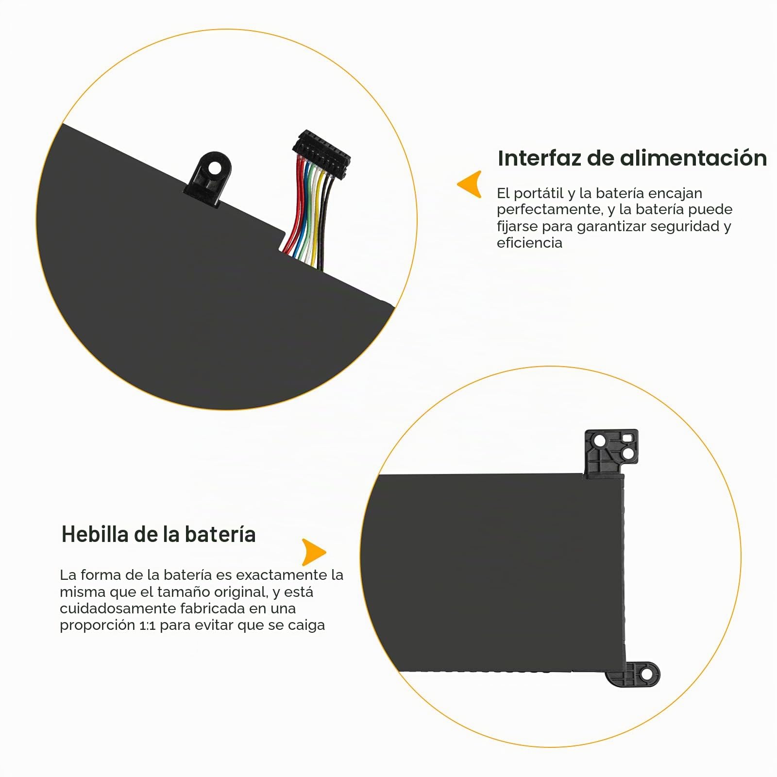 LabTEC L16L2PB2 Batería para portátil IdeaPad L16C2PB2 L16C2PB1 L16L2PB2 L16L2PB1 320-15ISK 320-15IAP 320-15IKB 320-15AST 320-15IAP 320-14ISK 320-17IKB