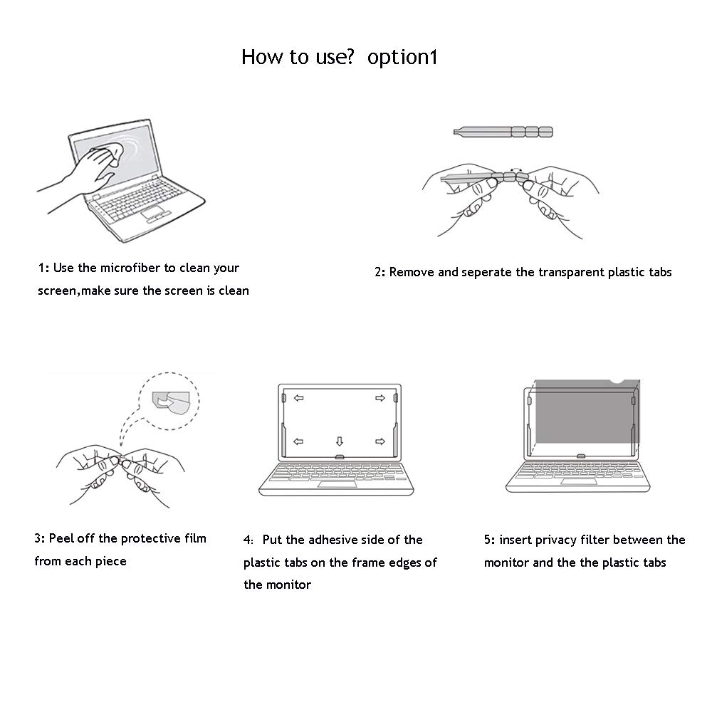 Buy Baffo Plastic Slide Mount Holder Tabs, Removable Adhesive Strips