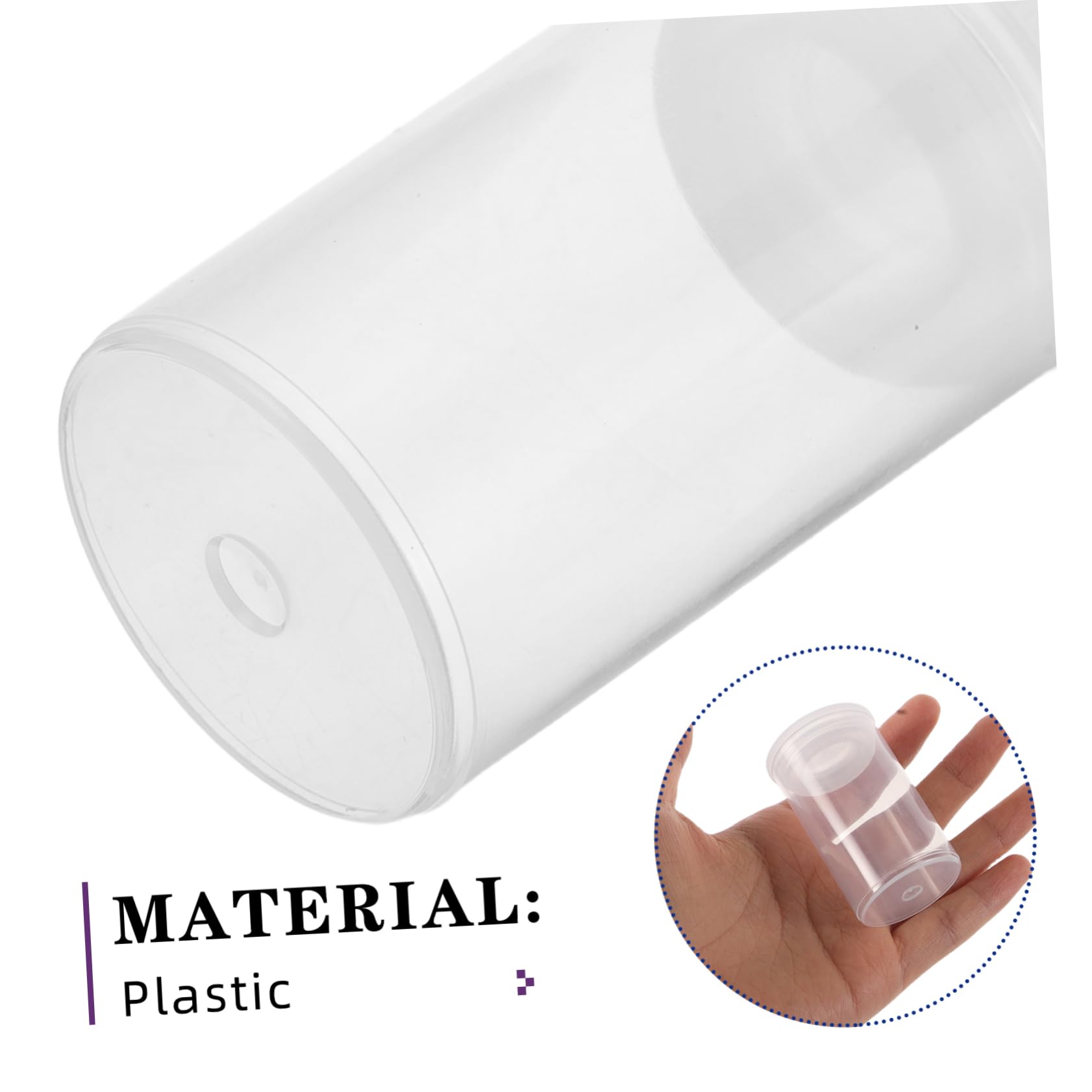 100 Contenitori Portaoggetti Plastica Trasparente con Coperchio Sigillato, Versatile per Film e Modellini, 100 Pezzi, per Cassetti e Tavoli da Trucco