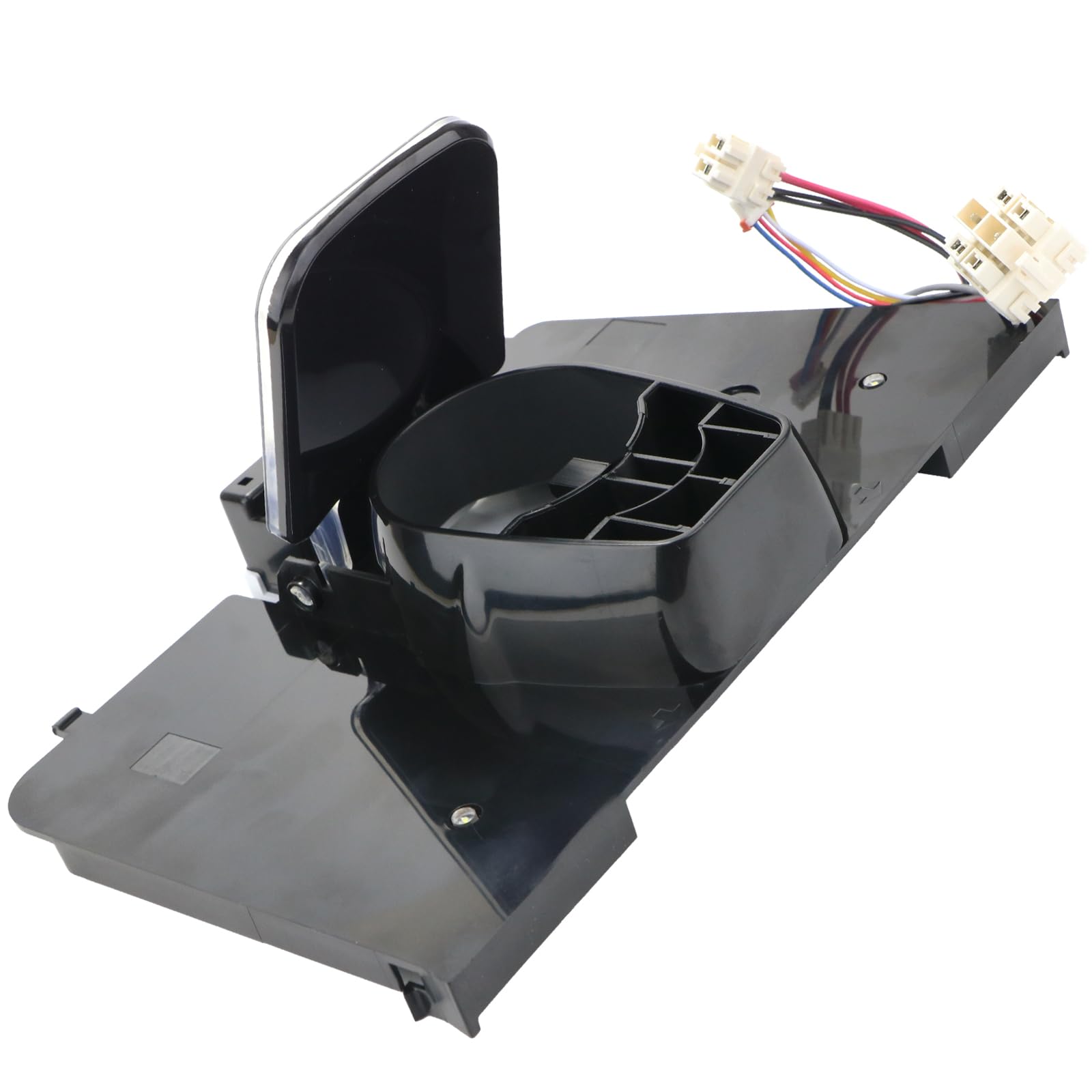 Spares2go Black Fridge Water Dispenser Lever Housing Unit For Fridgemaster Ms91500ifb Ms91500ifs (Black)