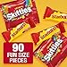 Wrigleys Assorted SKITTLES and STARBURST Fun Size Candy, Original Version, 90 Count