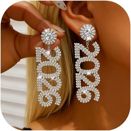 New Years Eve Outfits Women Trendy Fashion Festive Elegant Rhinestone Dangle Hap