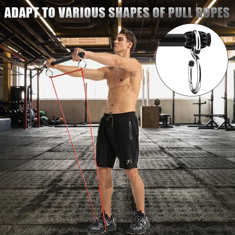 Resistance Band Bar, Portable Pilates Bar with Resistance Bands Home Gym Workouts Stick Squat Yoga Pilates Flexbands Kit for Full Body Shaping (37 Inch Resistance Band Bar)