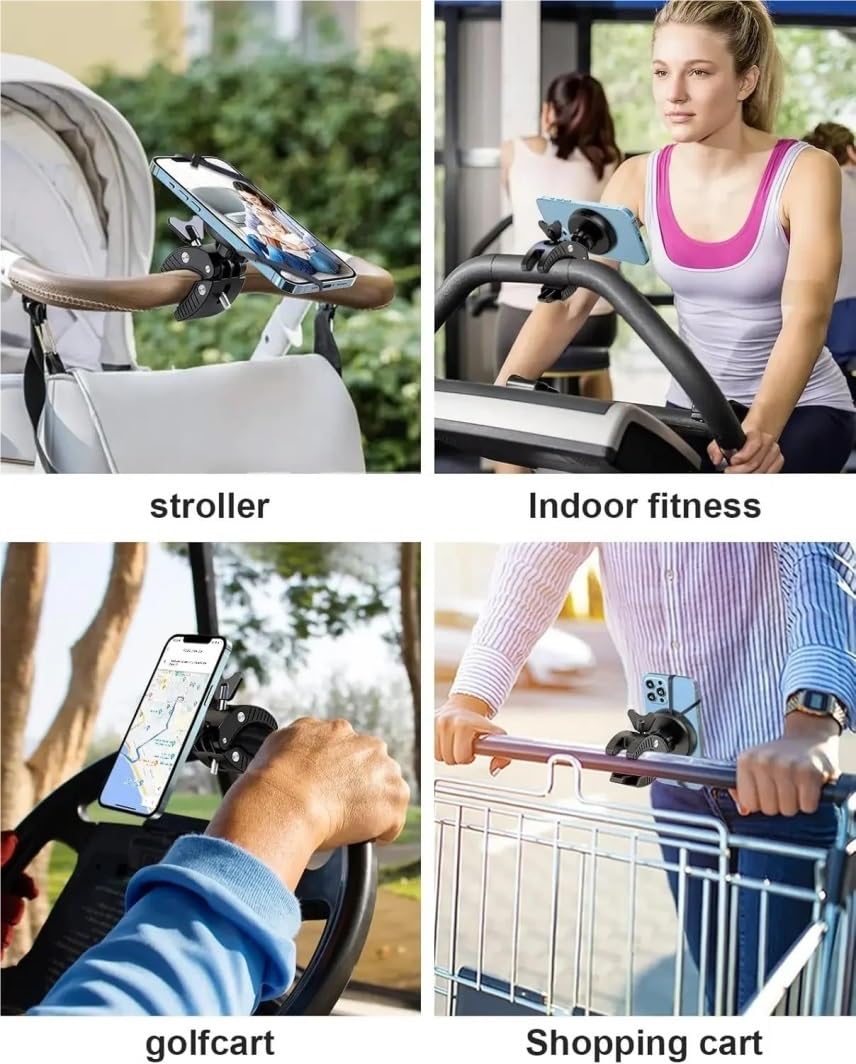 Supporto Telefono Bici Magnetico Rotante Manubrio Moto Pince Scooter Accessori Ciclismo