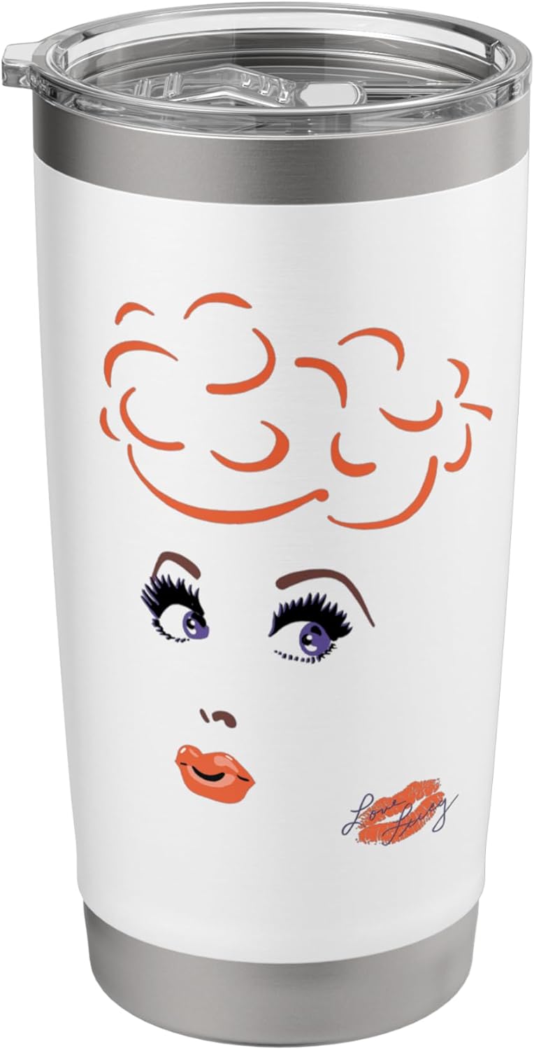 I Love Lucy Velvet Eyelashes Stainless Steel Insulated Tumbler