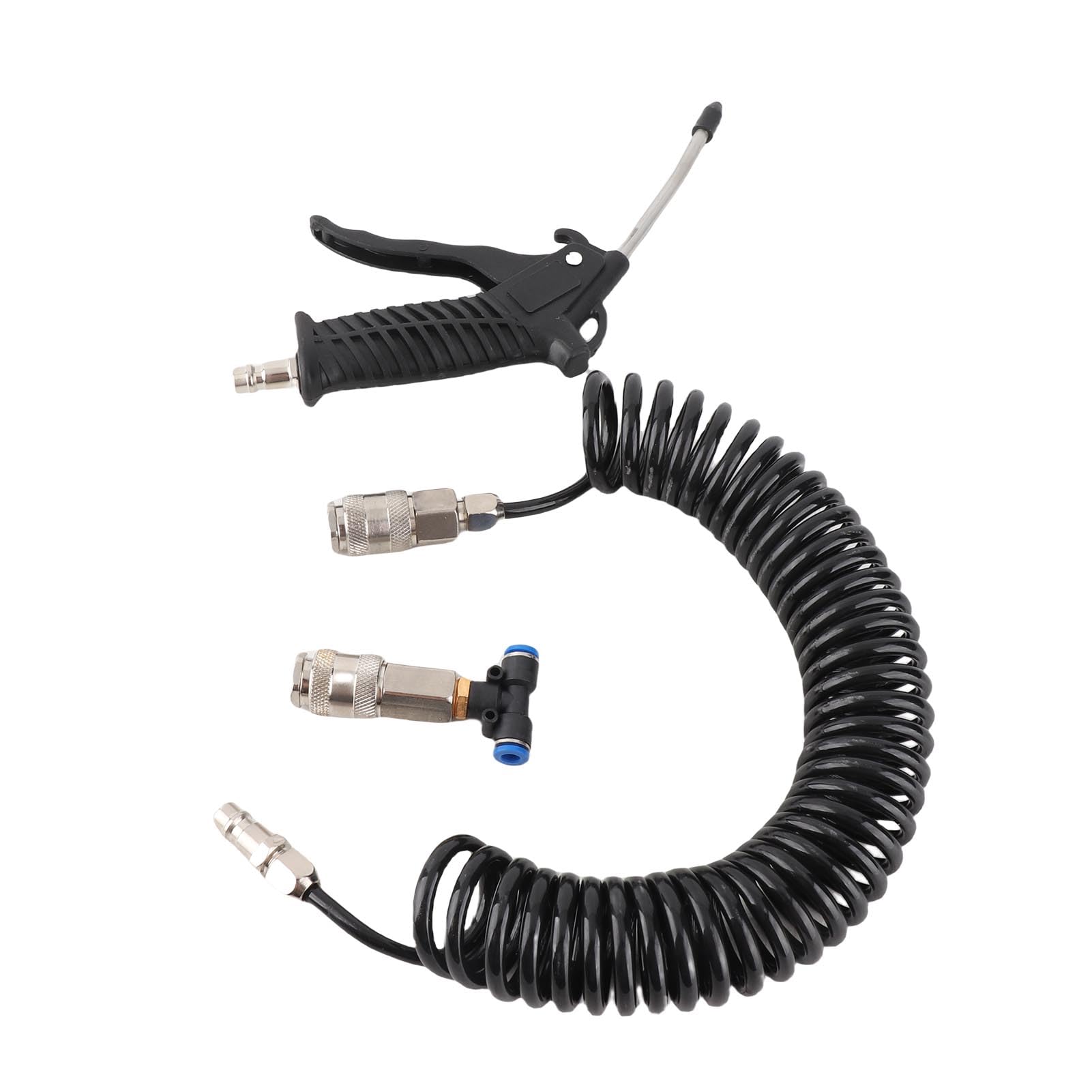 Jiawu Pneumatic Air Duster Blow Kit for Cleaning, 5M PU Hose with Small EU Connector, Grip Design, Low Consumption, Ideal for PCBA Car and Household-image-29