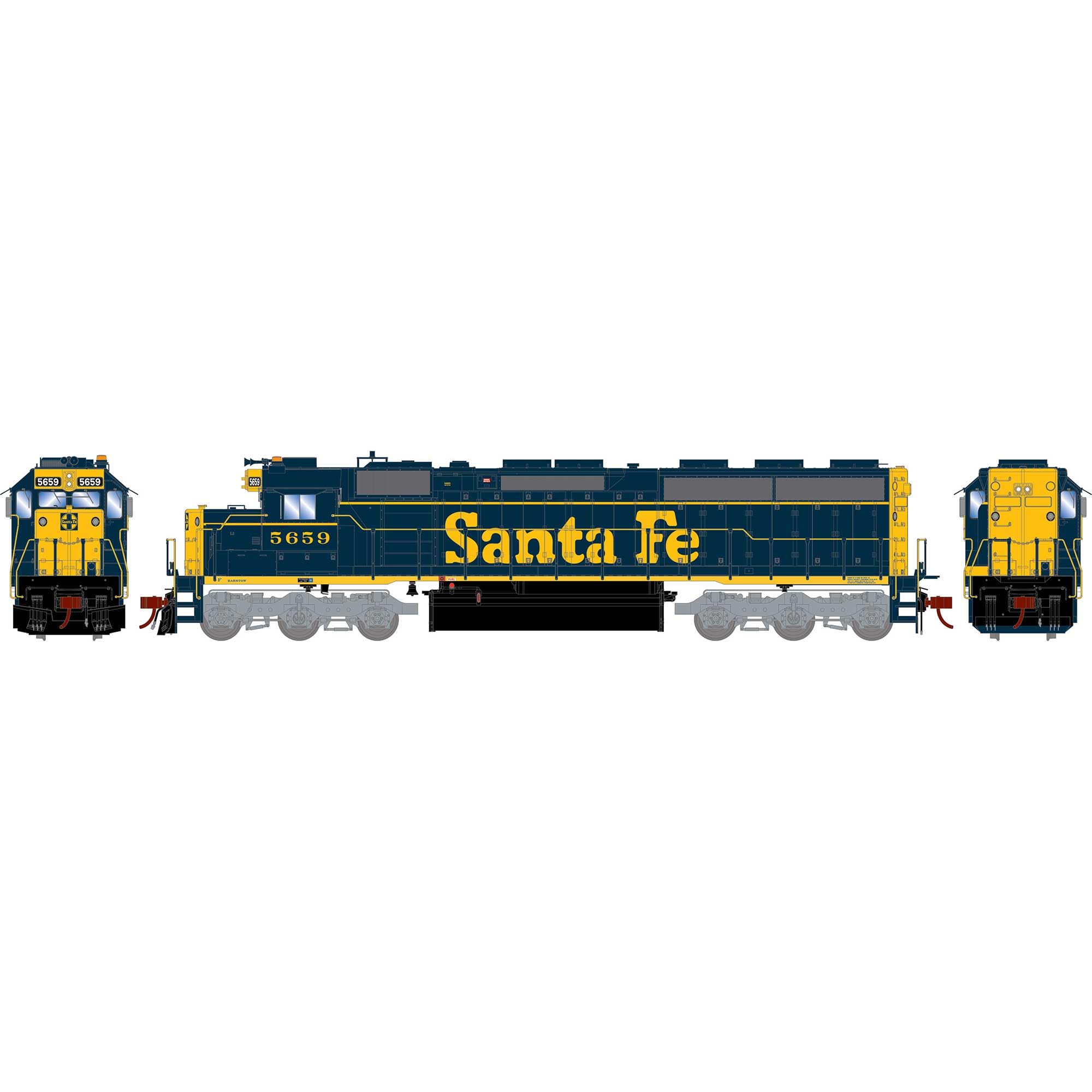 Athearn HO SD45-2 SF #5659 ATHG65711 HO Locomotives