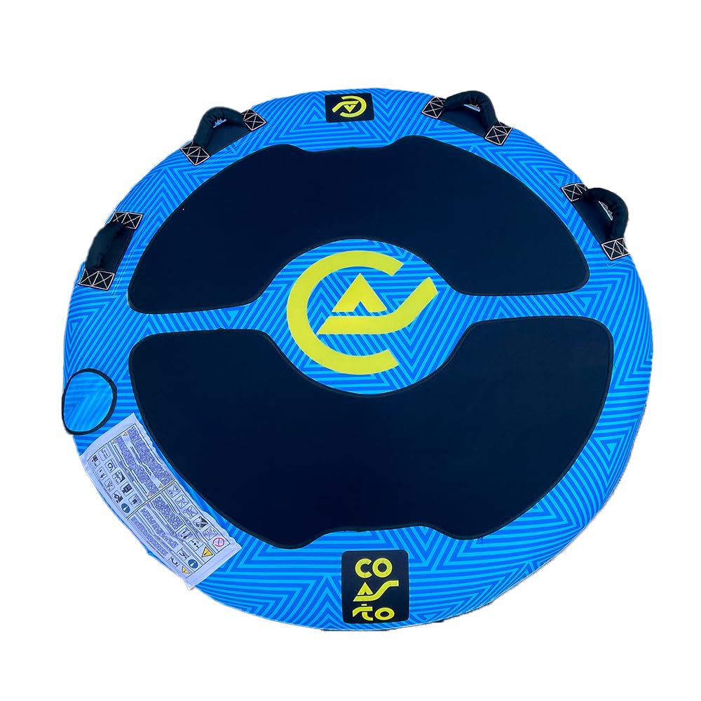 Boya remolcada Maroa COASTO - PB-CBMAROA2 - para 2 Personas - Forma: Redonda - Diámetro: 60" (152cm) Capacidad: 2 Personas Construcción: PVC 26G + Nylon 420D Bolsa de Transporte incluida