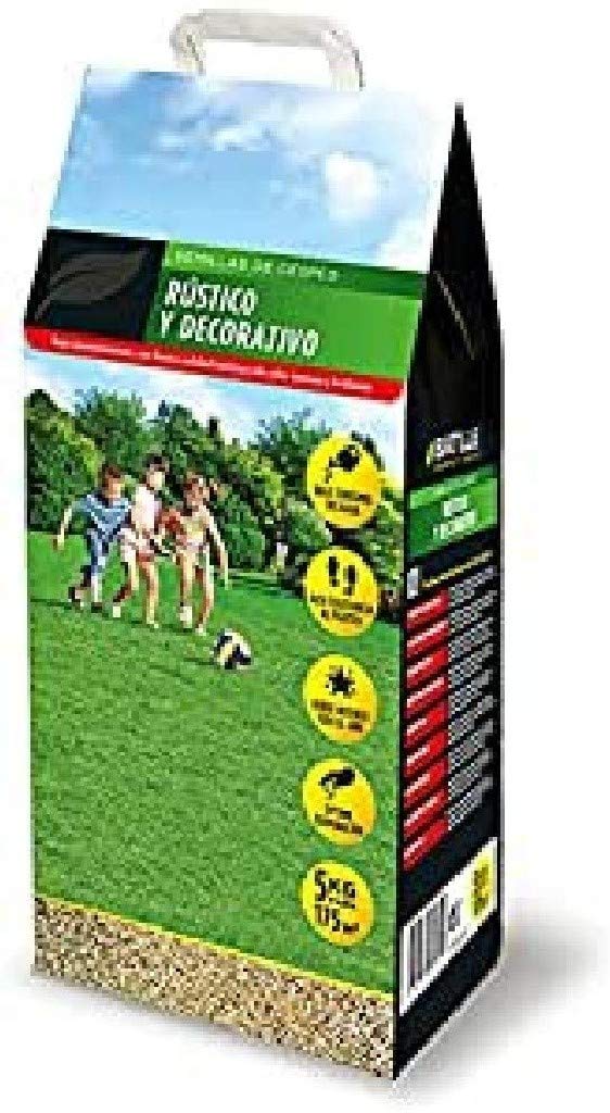 Semillas Batlle Semillas de Césped - Césped Rústico y Decorativo 5kg - Batlle + Abonos - Fertilizante Cesped Primavera-Verano Cubo 5kg - Batlle