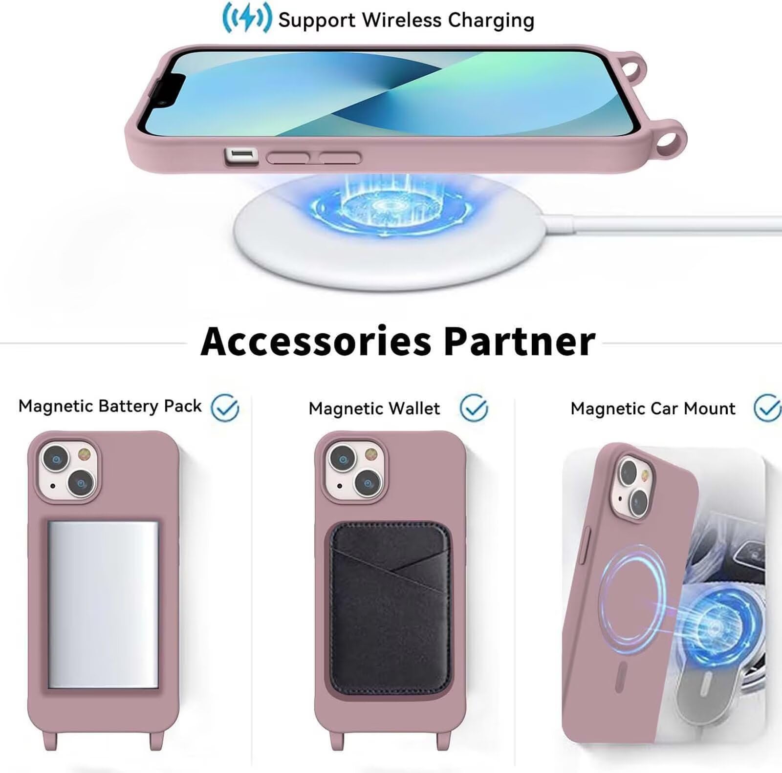 Cover Iphone 12 Pro Max Magnete - Avizar Cover Con Cordino Per Iphone 12 Pro Max Rigida Bumper...Cover Trasparente con Cordino per iPhone 12 Pro Max, Custodia con