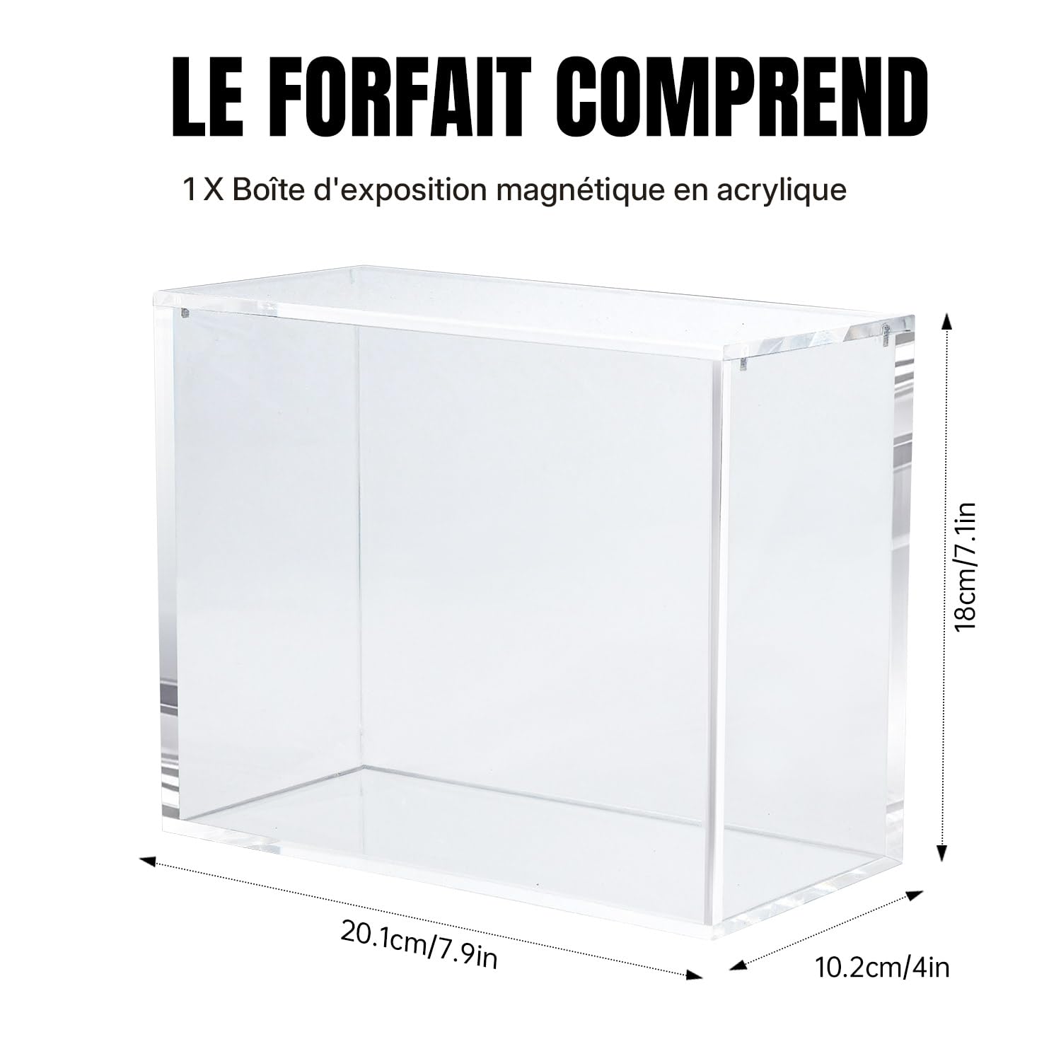 Wigearss Boîte Magnétique de Protection pour Pokémon ETB, Boîte de Rangement en Acrylique Compatible avec Pokémon Elite Trainer Box