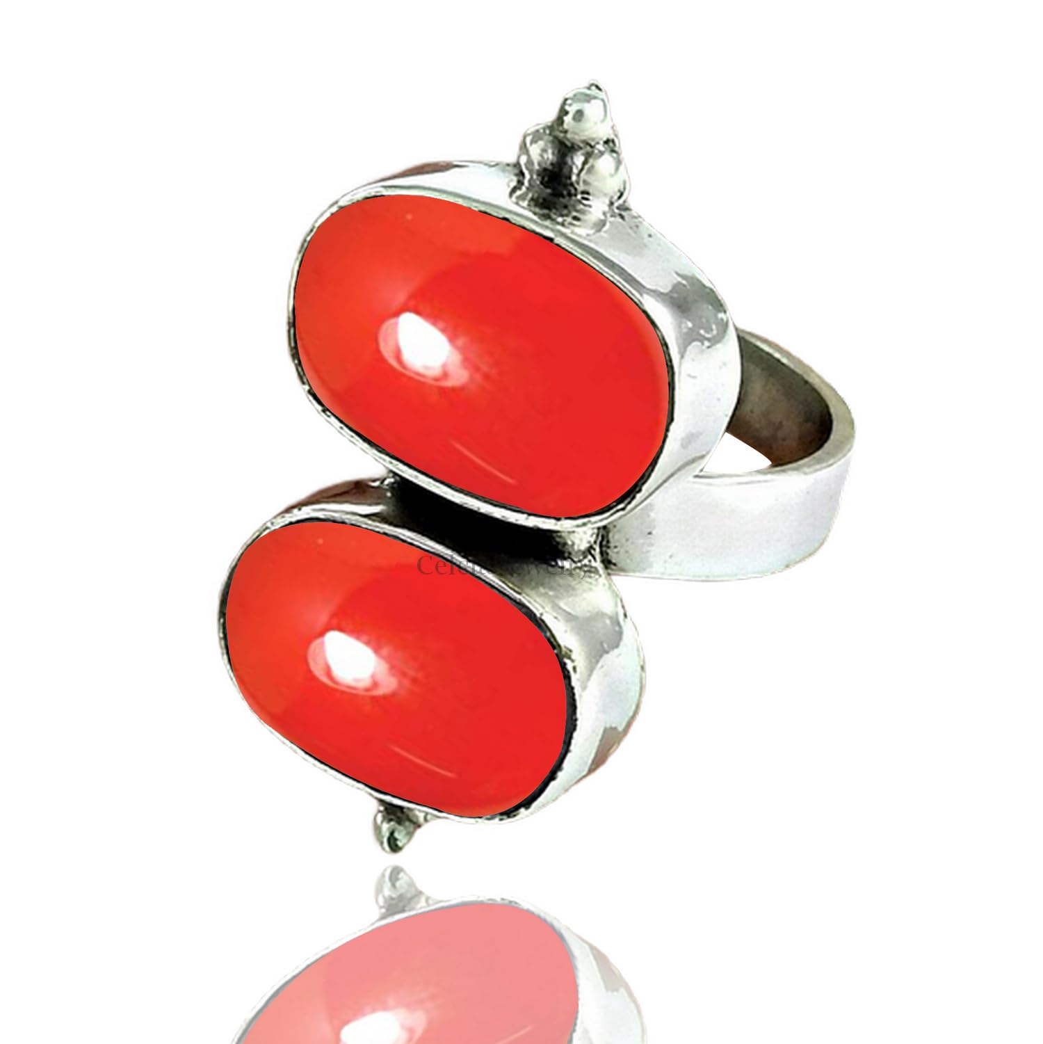 Natural Gemstone Ring 925 Sterling Silver Handmade Jewelry for Women Birthstone