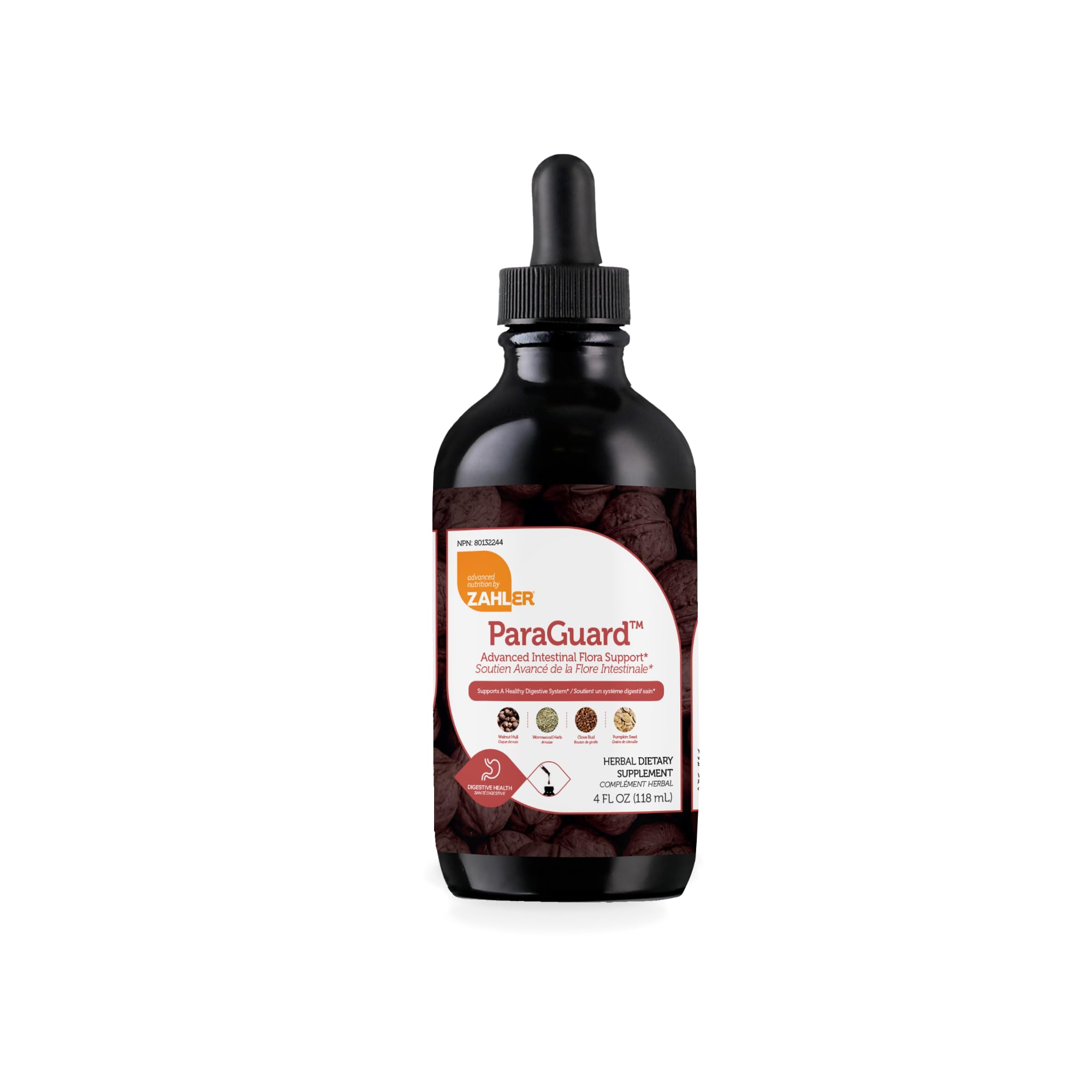 ParaGuard Liquid Drops - Gut Health Supplement - Formula has Wormwood, Garlic Bulb, Pumpkin Seed, Clove & More - Natural Support for Humans - Certified Kosher (4 Oz) (4 oz., Drop)