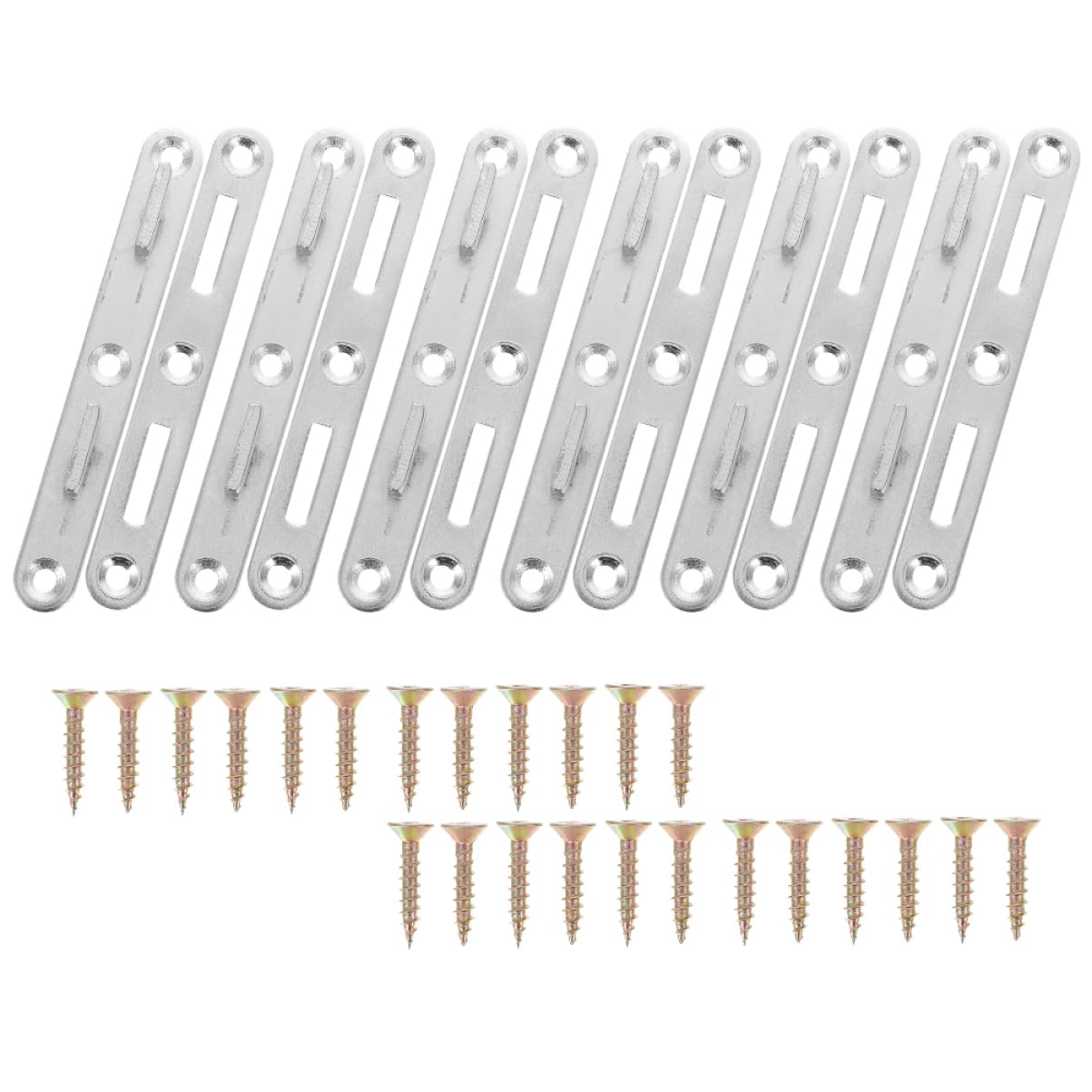 Accessoires de quincaillerie pour barres de lit et fixations de cadres de lit en bois argenté