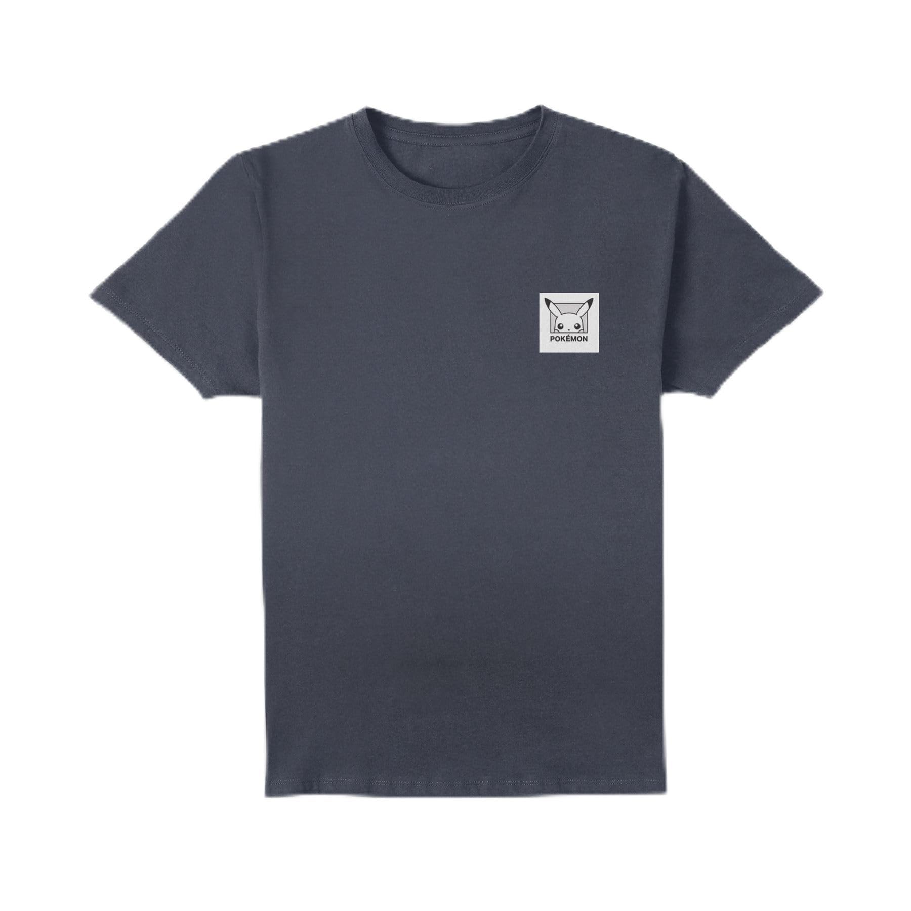 Zavvi Unisex Multi Official Pokémon Pikachu Patch T-Shirt Mens Navy - S