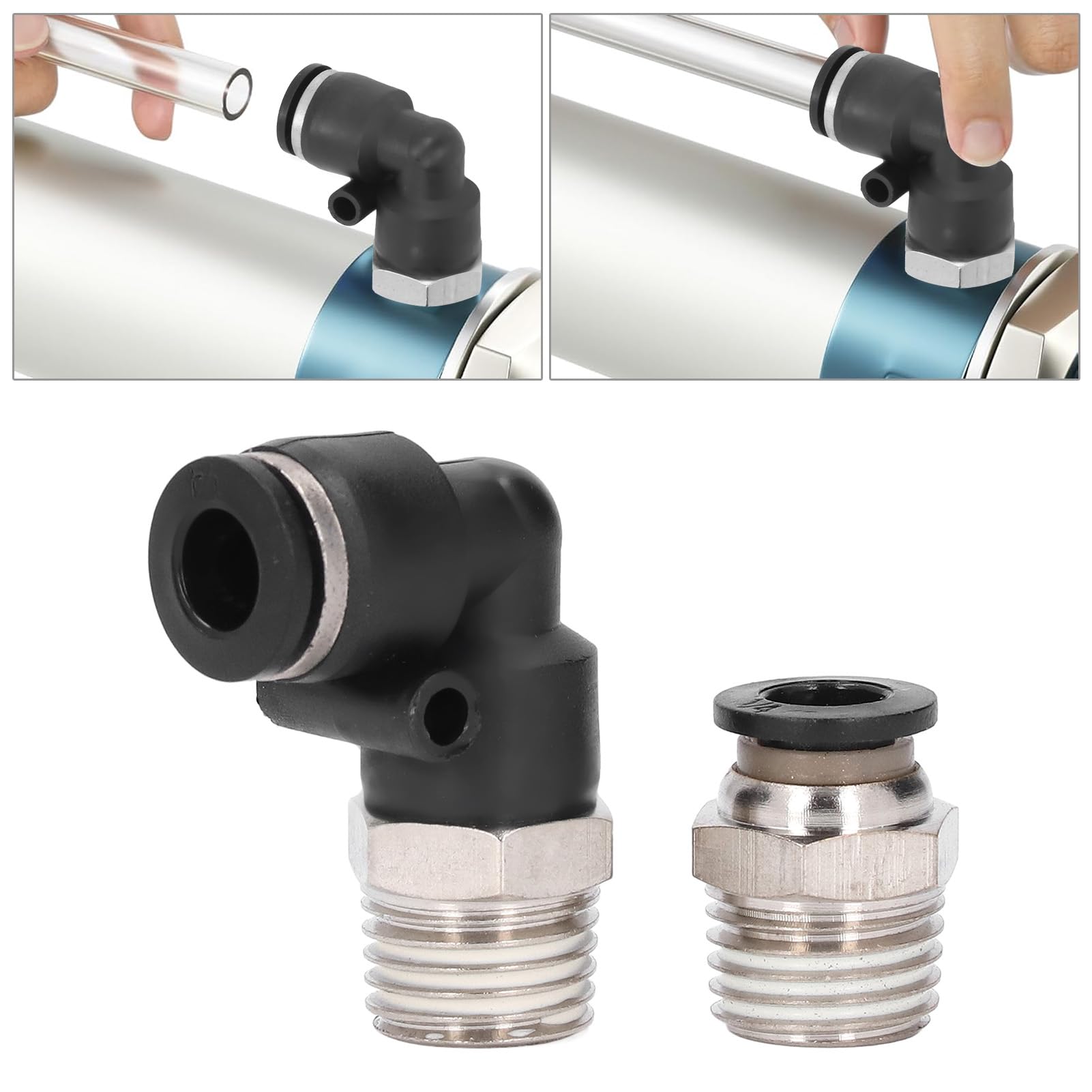 30 pc set kit di raccordi pneumatici 1/4 pollici diametro esterno NPT connettore del tubo 'aria set accessori multifunzionali portatili per vari sistemi pneumatici