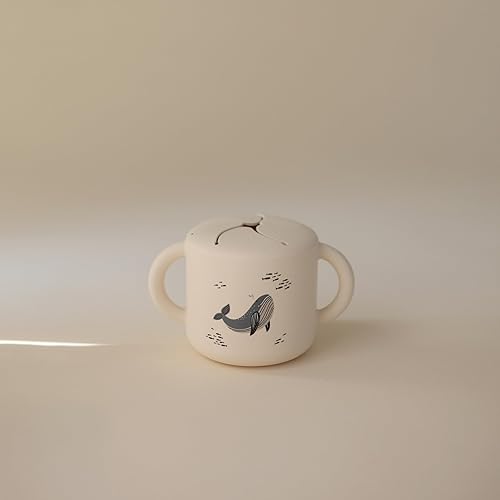 Miniatura 67 de mushie x Bluey Silicone Snack Cup | Contenedor de comida a prueba de derrames para niños pequeños y bebés (marfil azulado) Azul marfil,Bluey