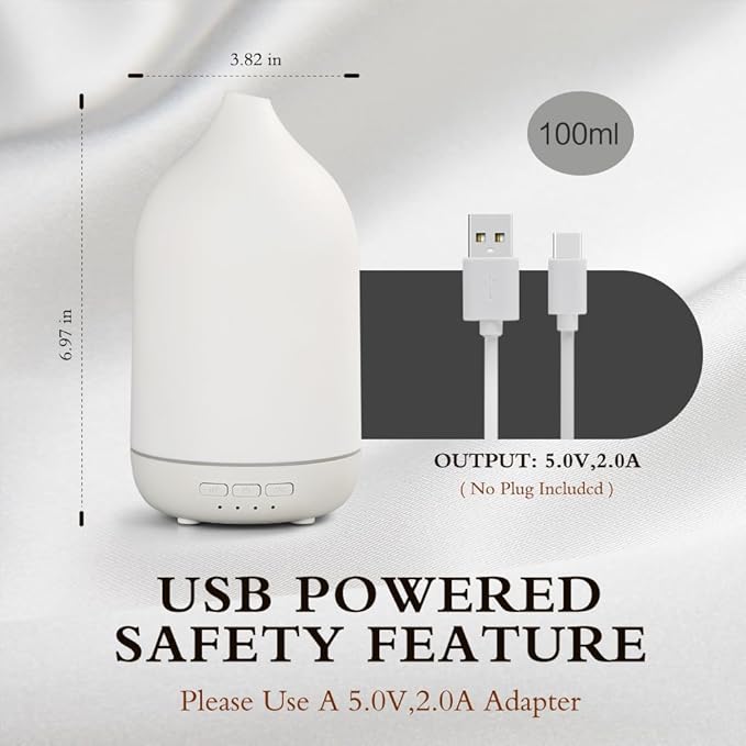Difusor de Aromas Eléctrico 100ml con Temporizador y Luz miniatura 3