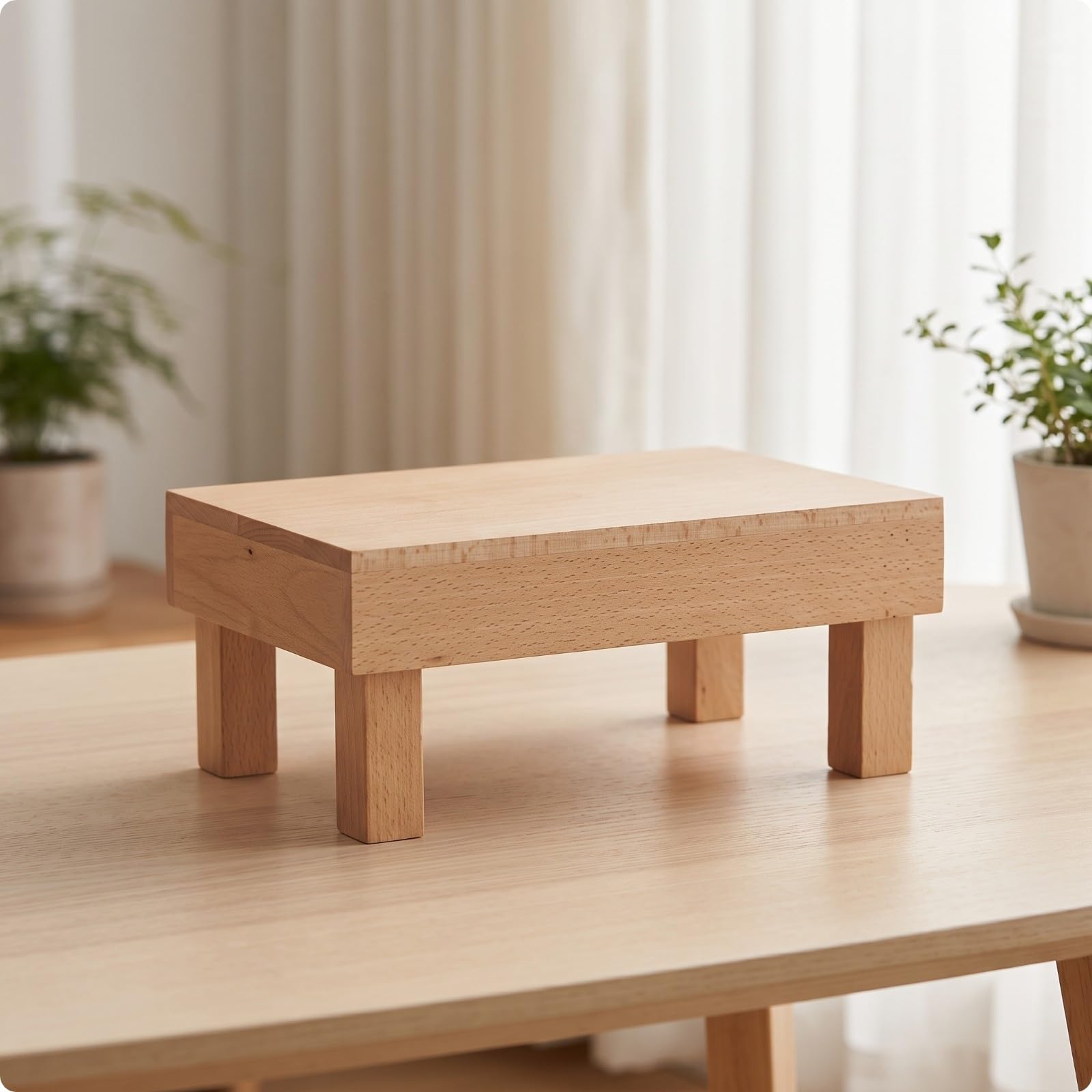 MagiDeal Support Présentation En Bois Élégant | Surélevé, Rehausseur En Bois, pr Réception , S