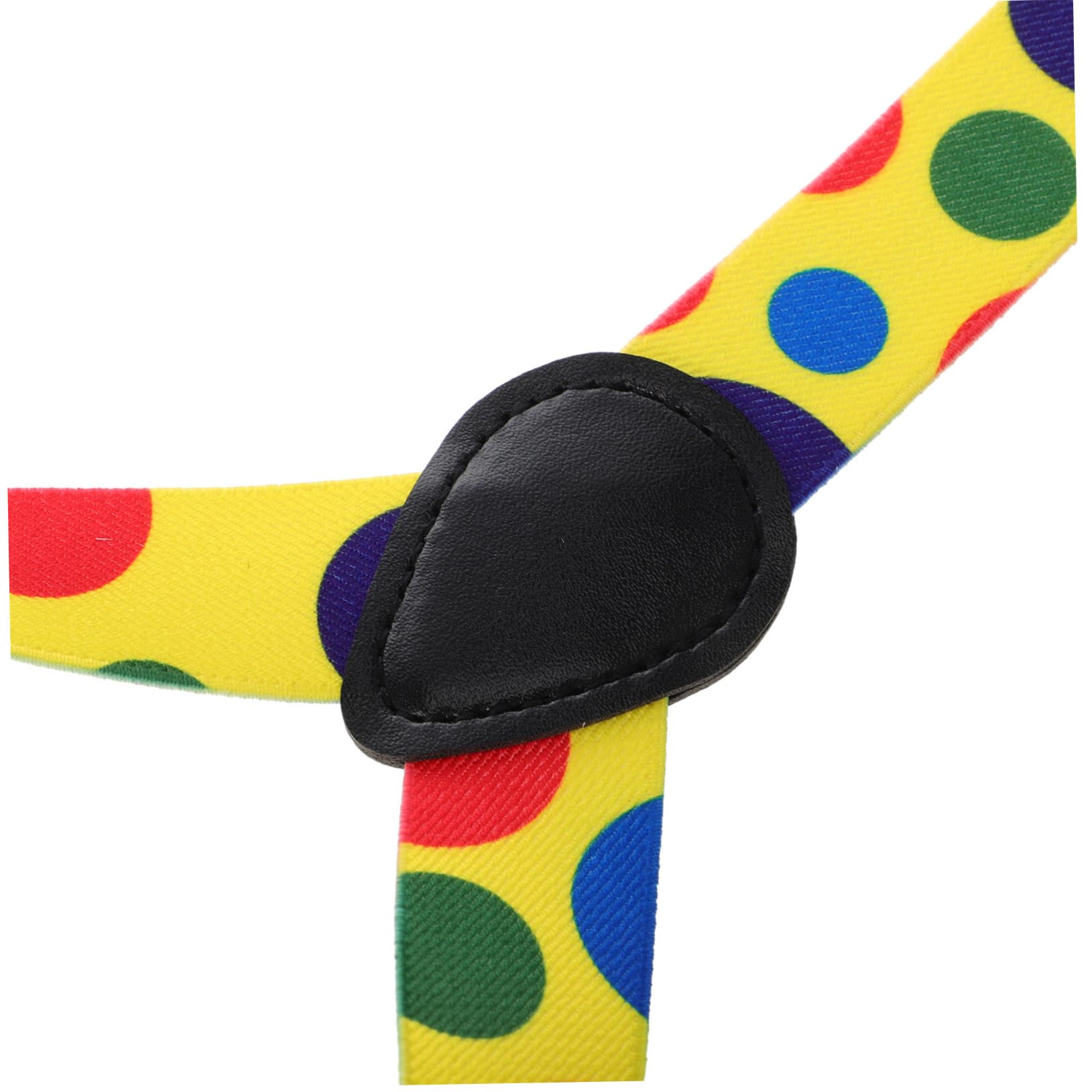 Veemoon 1 Set Suspenders and Matching Bow Tie Dot Elastic Costume Accessories for Halloween Cosplay Clown and Theme Parties Comfortable for Skin