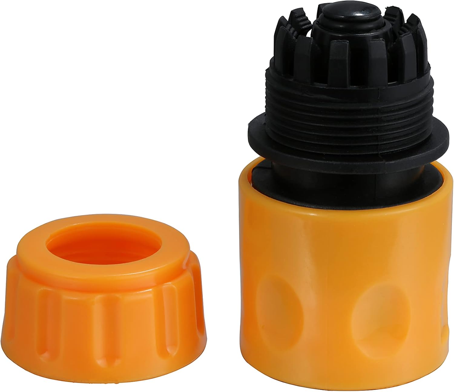 Set of 6 Garden Hose Connectors Set, 4 Pcs Hose End Quick Connectors and 2 PCS Double Male Hose Connectors