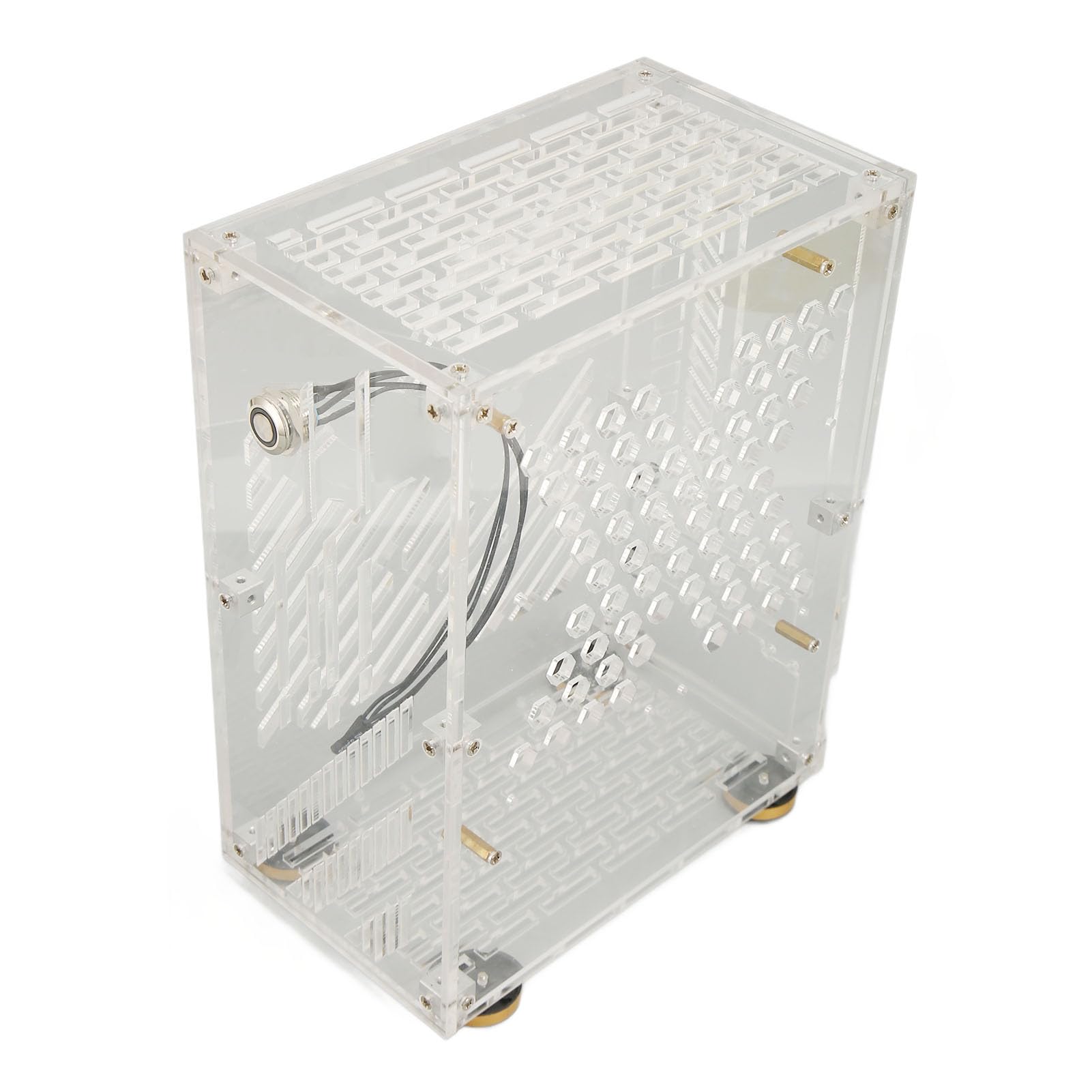 Alomejor Boîtier Mini ITX 4,3L avec Refroidissement pour PC (Clair)