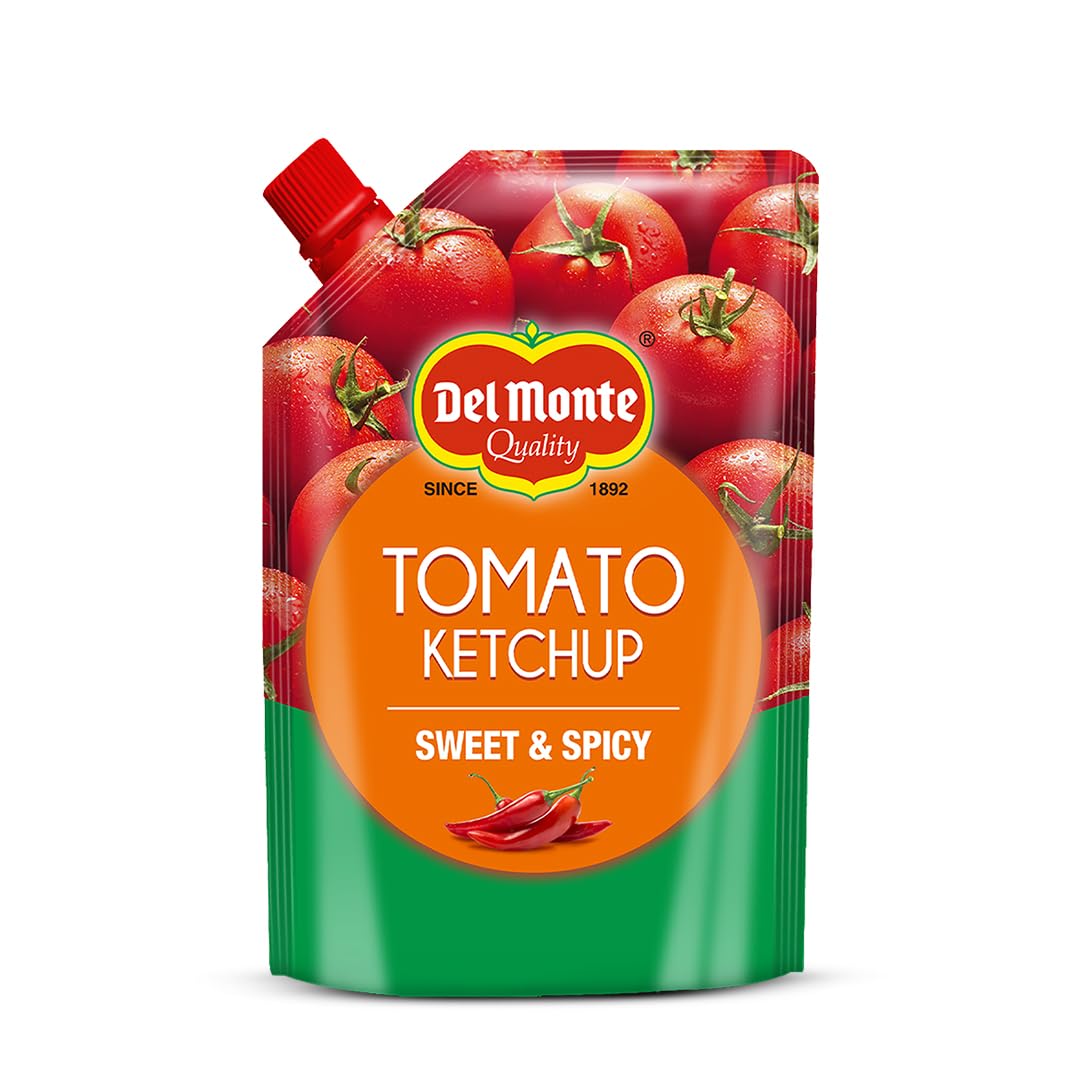 Del Monte Tomato Ketchup - Sweet and Spicy, 850 g | No MSG |100% vegan | Tomato Sauce