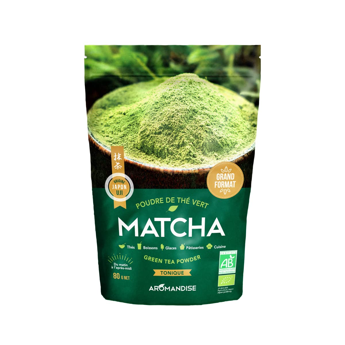 Thé vert Matcha Bio en poudre - 80g
