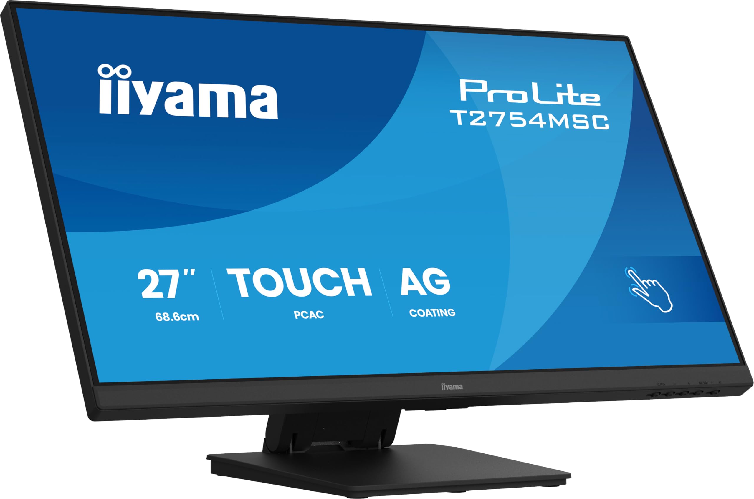 iiyama ProLite T2754MSC-B2AG LED-Monitor 68,6 cm (27") Full HD ? HDMI/VGA/USB ? Schwarz (T2754MSC-B2AG)
